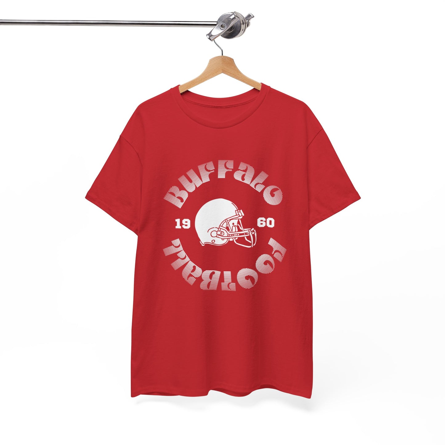 Buffalo Football Helmet Unisex Heavy Cotton Tee