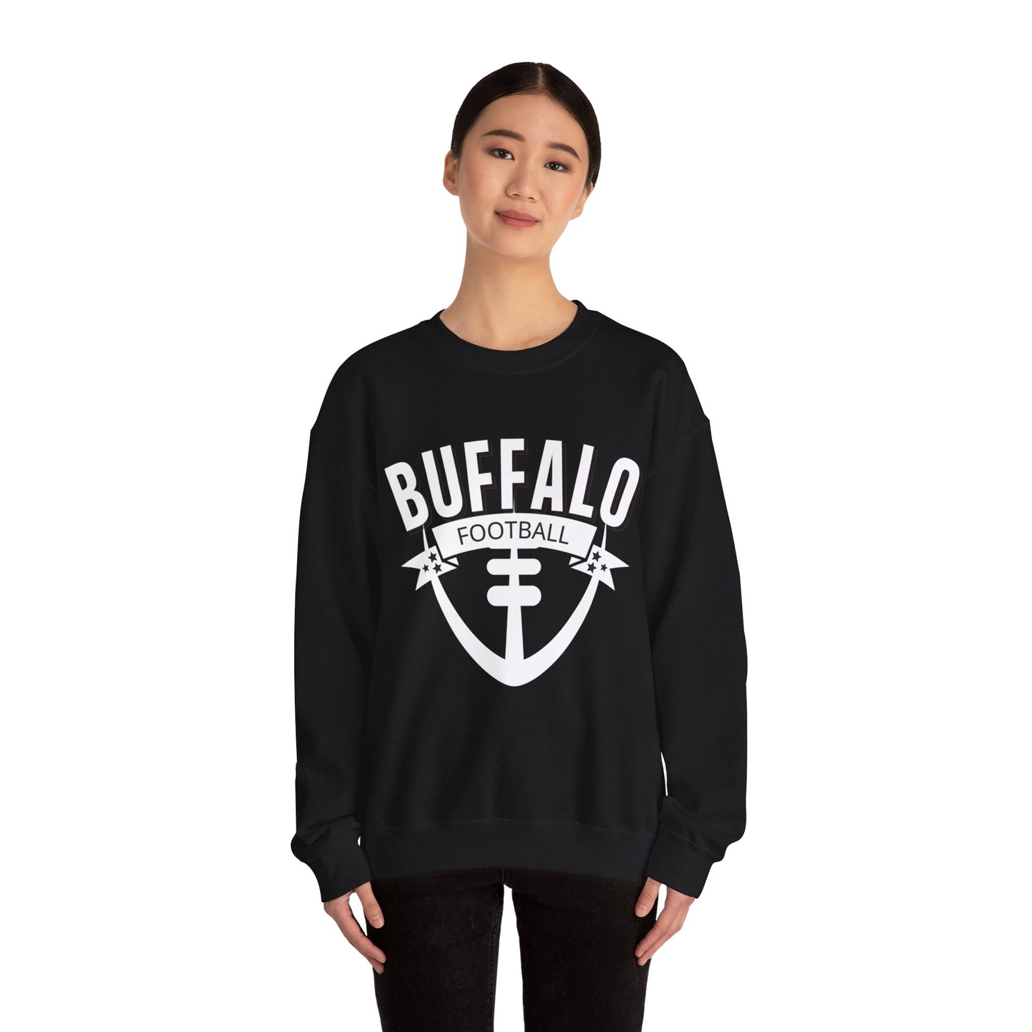 Buffalo Football Graphic Unisex Heavy Blend Crewneck Sweatshirt