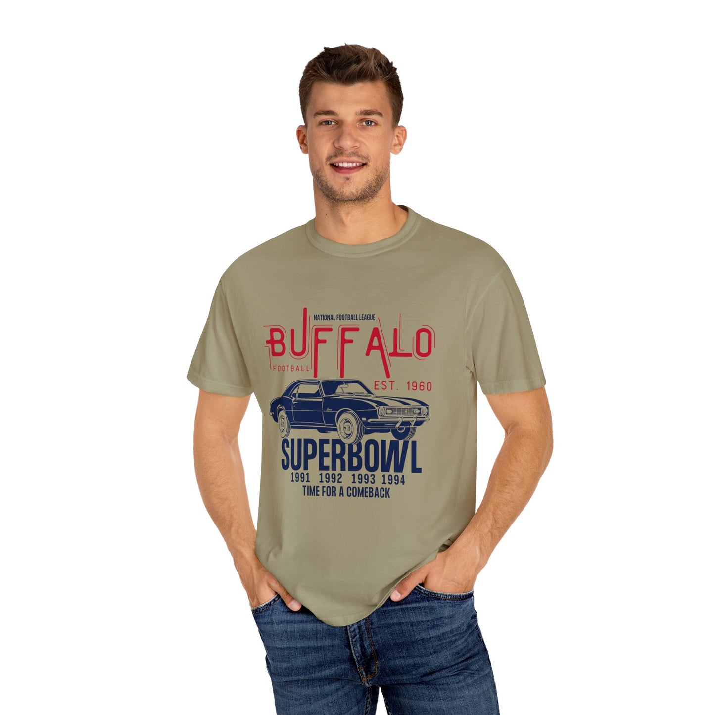 Vintage Buffalo Bills Unisex Garment-Dyed T-shirt