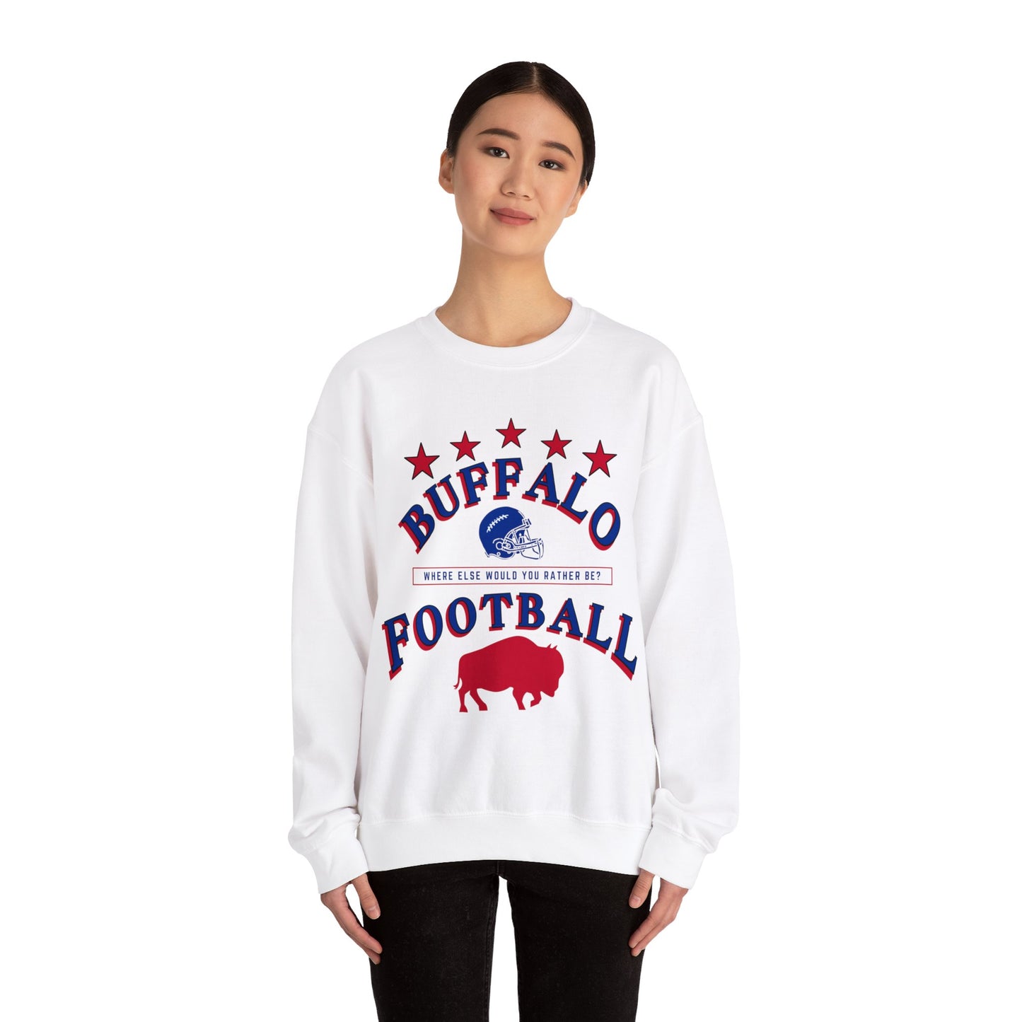Buffalo Football Heavy Blend™ Crewneck Sweatshirt
