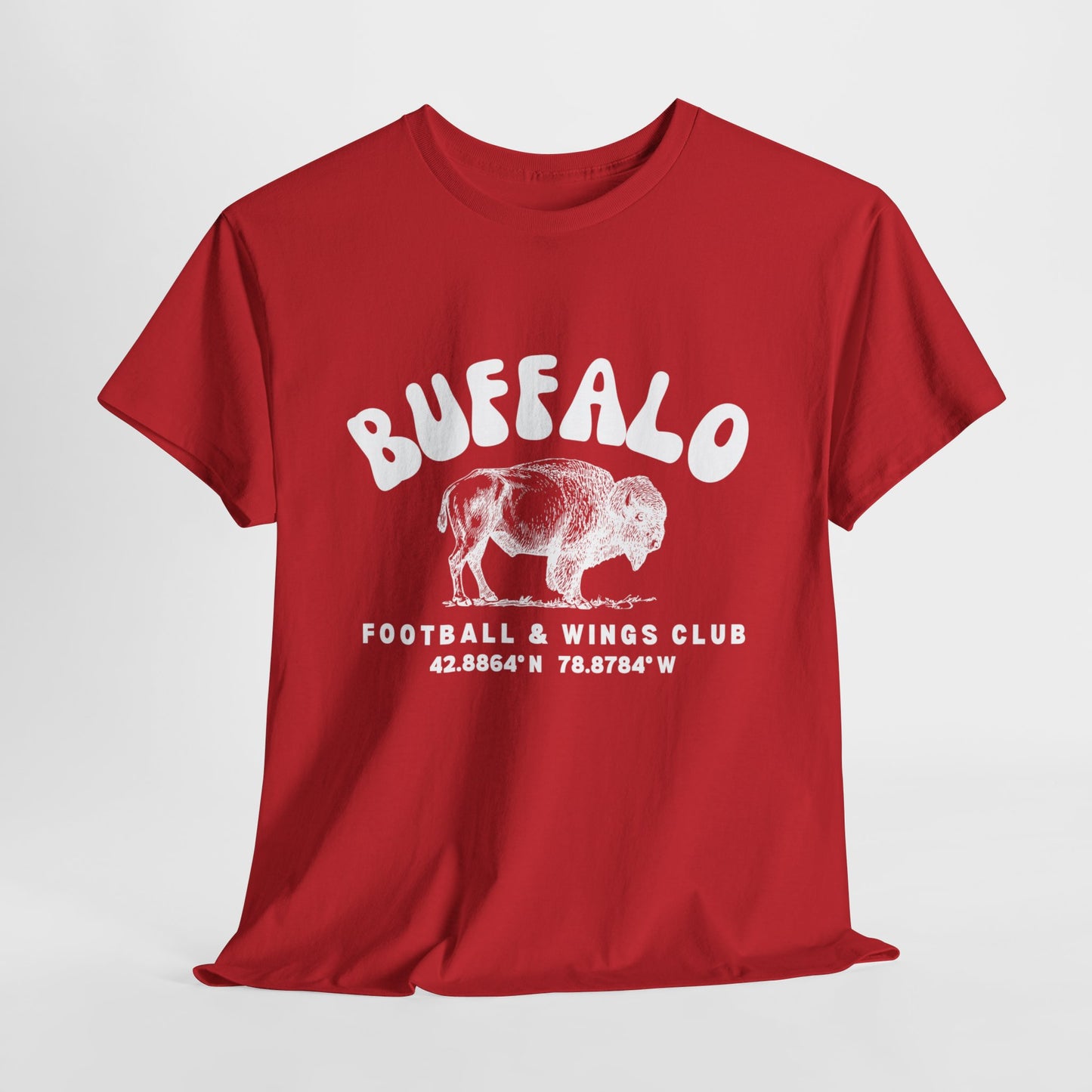 Buffalo Football and Wings Club Unisex Heavy Cotton Tee