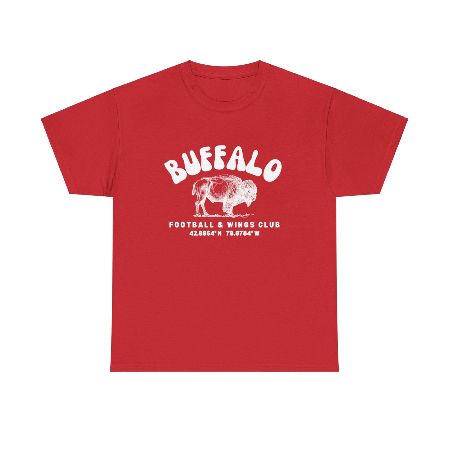 Buffalo Football and Wings Club Unisex Heavy Cotton Tee