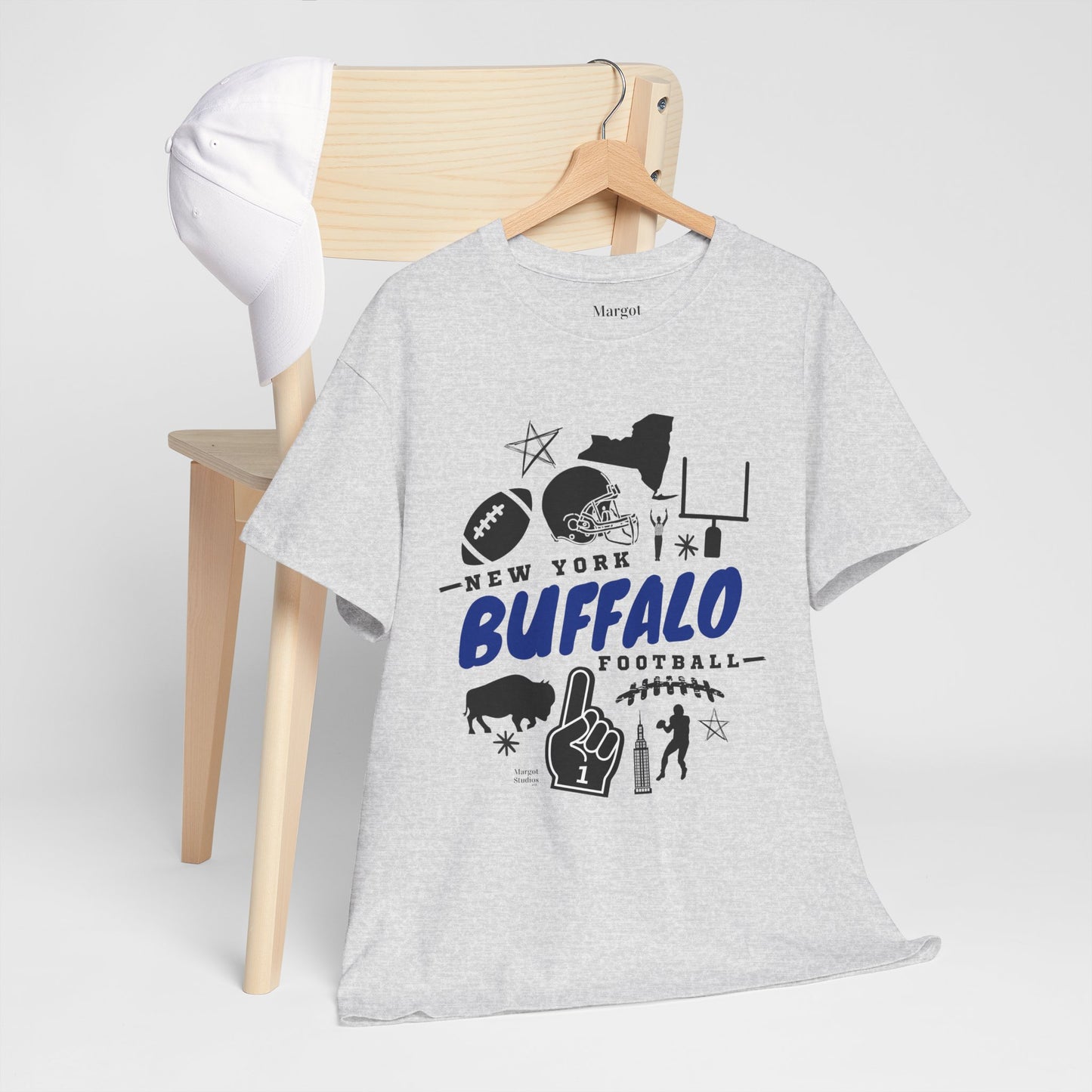 New York Buffalo Football Unisex Heavy Cotton Tee