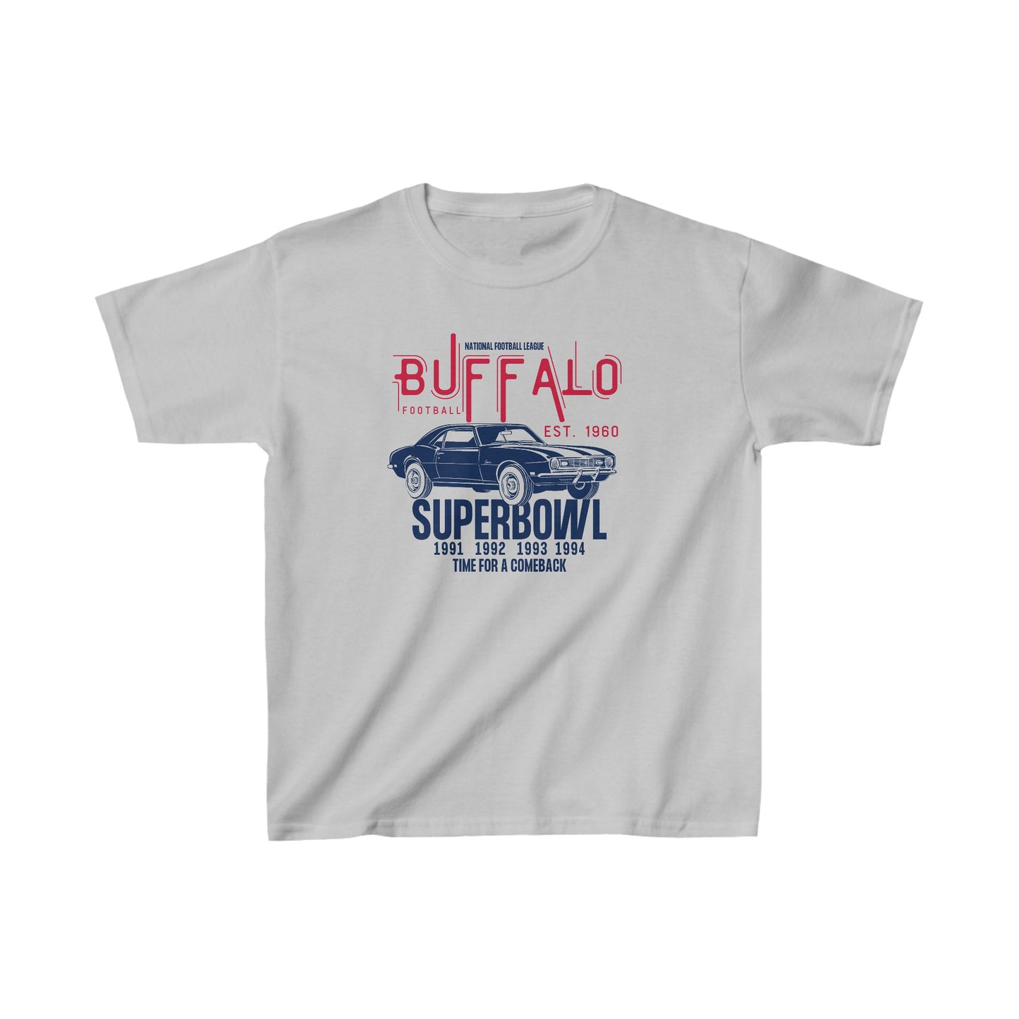 Kids Vintage Car Buffalo Football Heavy Cotton™ Tee