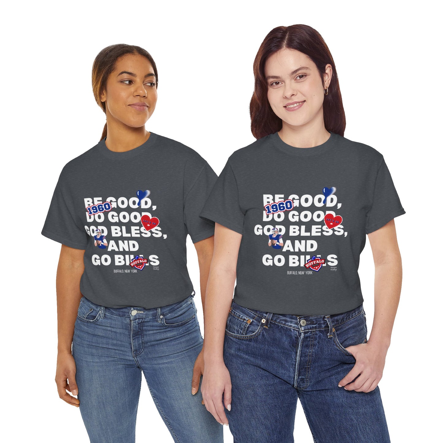'Be Good, Do Good, God Bless "Patchwork Like" ' Unisex Heavy Cotton Tee