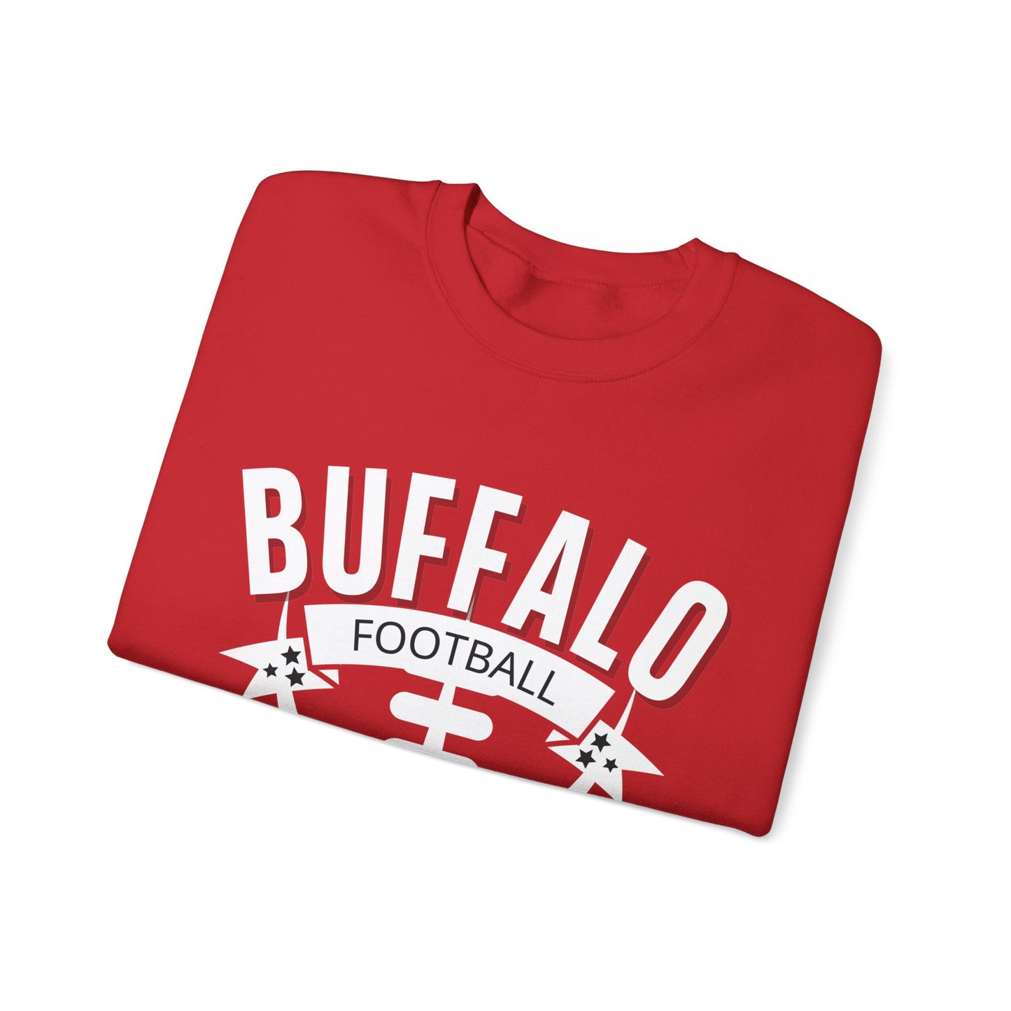 Buffalo Football Graphic Unisex Heavy Blend Crewneck Sweatshirt