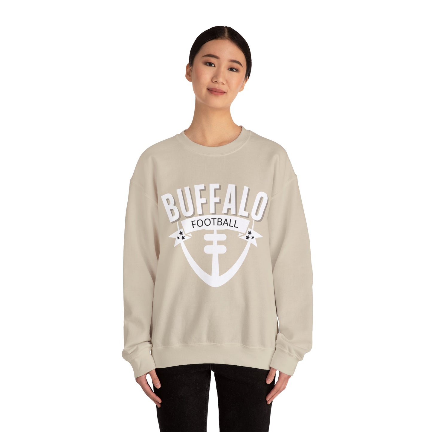 Buffalo Football Graphic Unisex Heavy Blend Crewneck Sweatshirt