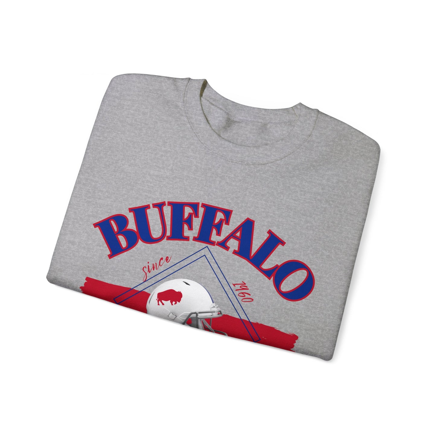 Logo Buffalo Football Unisex Heavy Blend Crewneck Sweatshirt