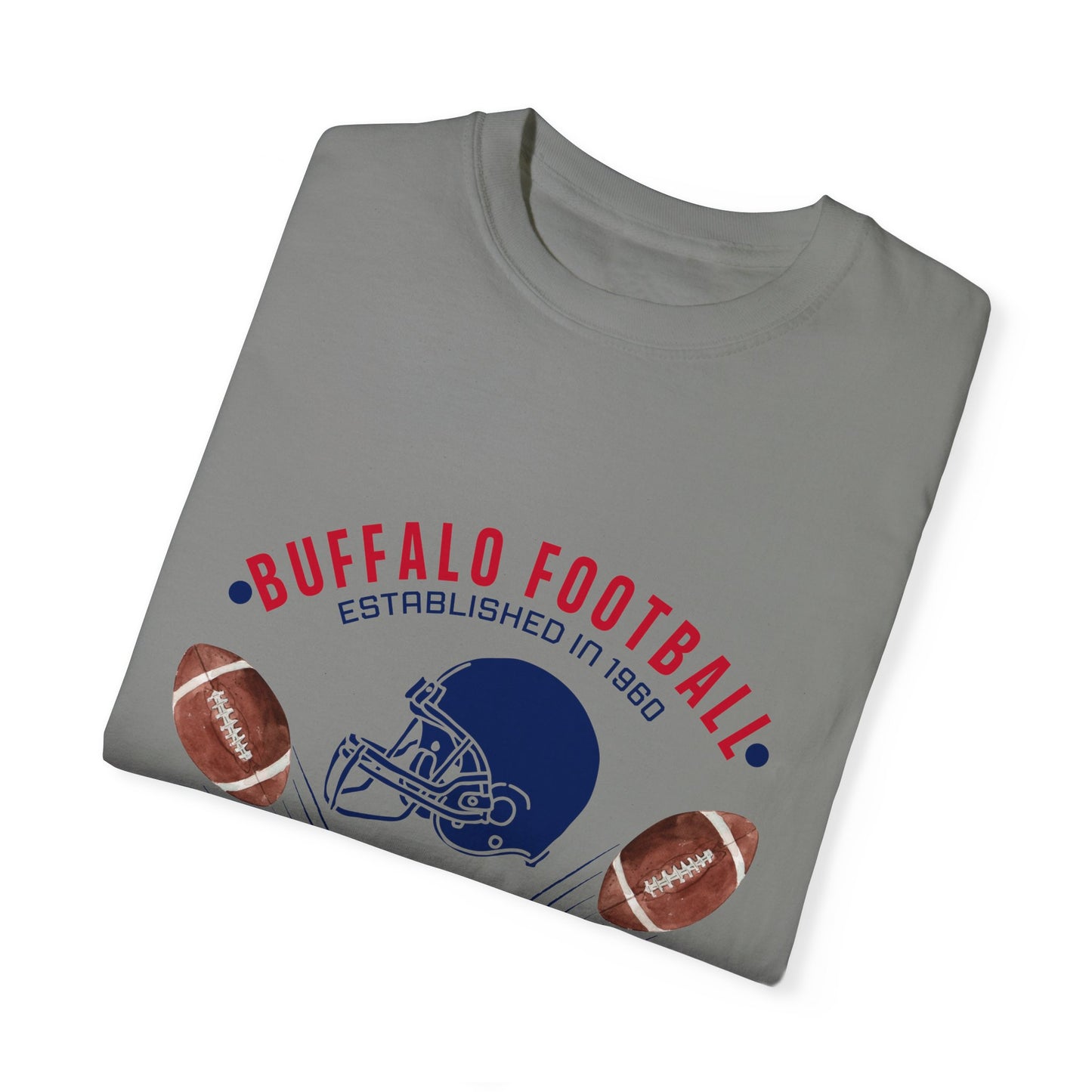 Old School Football Logo Unisex Garment-Dyed T-shirt