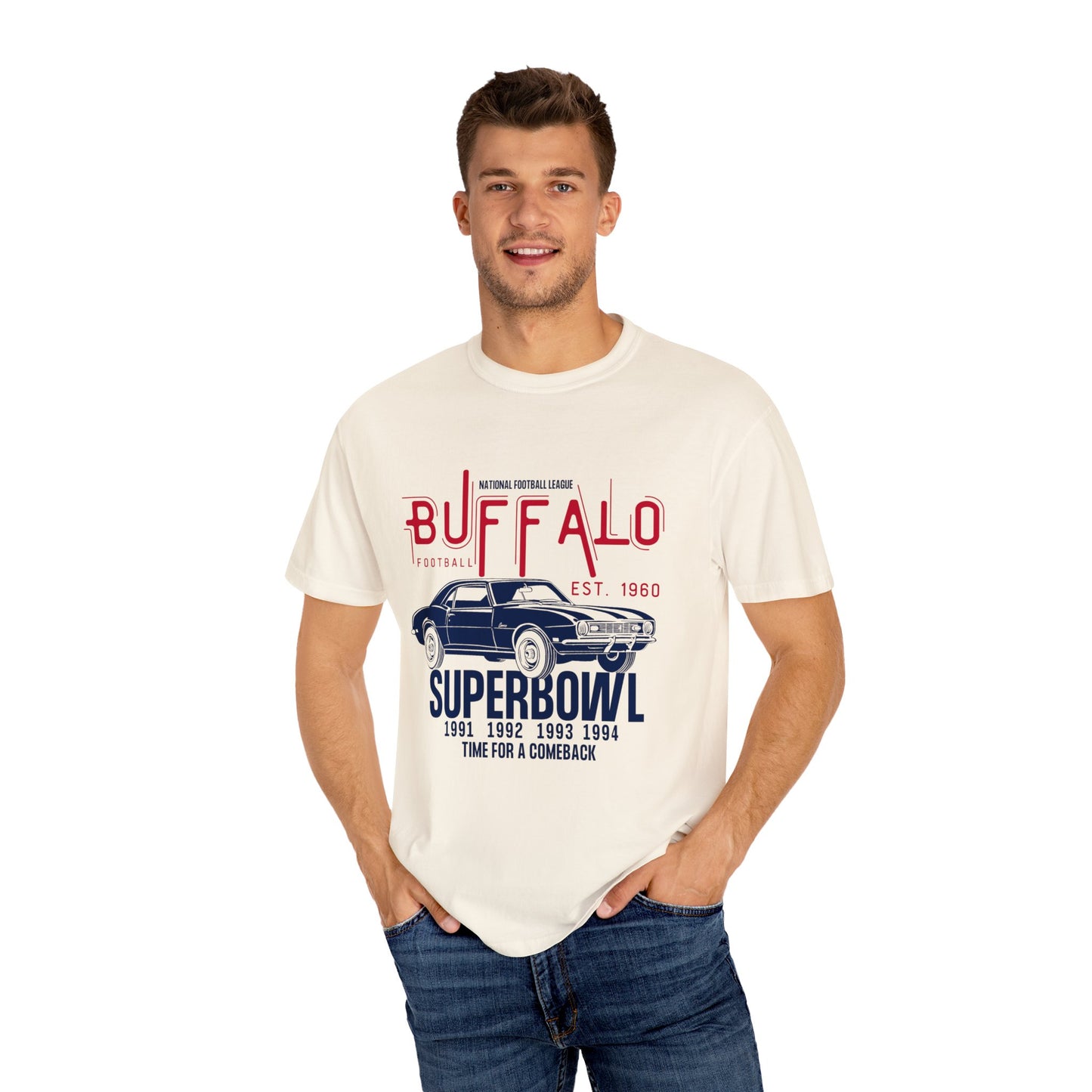 Vintage Buffalo Bills Unisex Garment-Dyed T-shirt