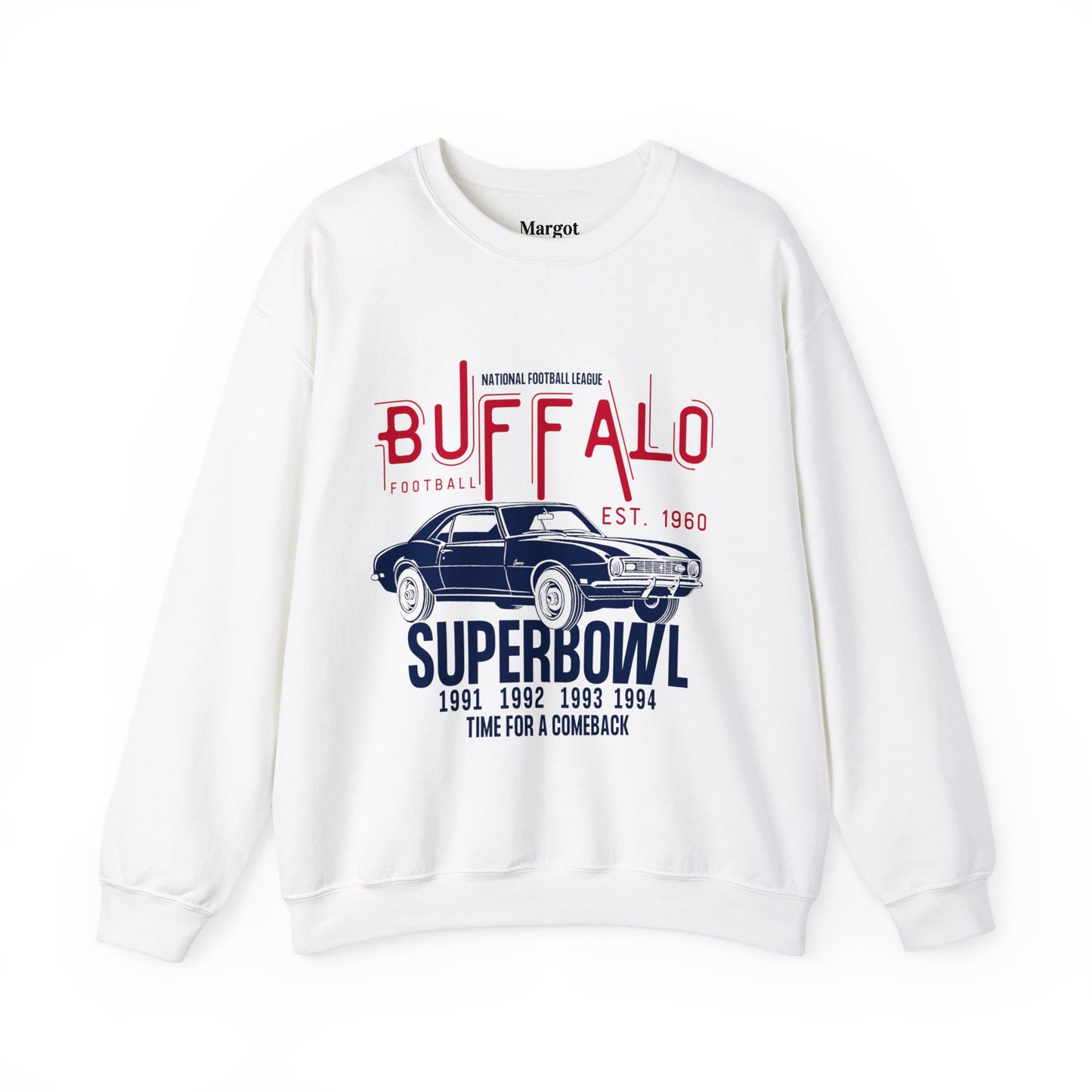 Vintage Buffalo Football Unisex Heavy Blend™ Crewneck