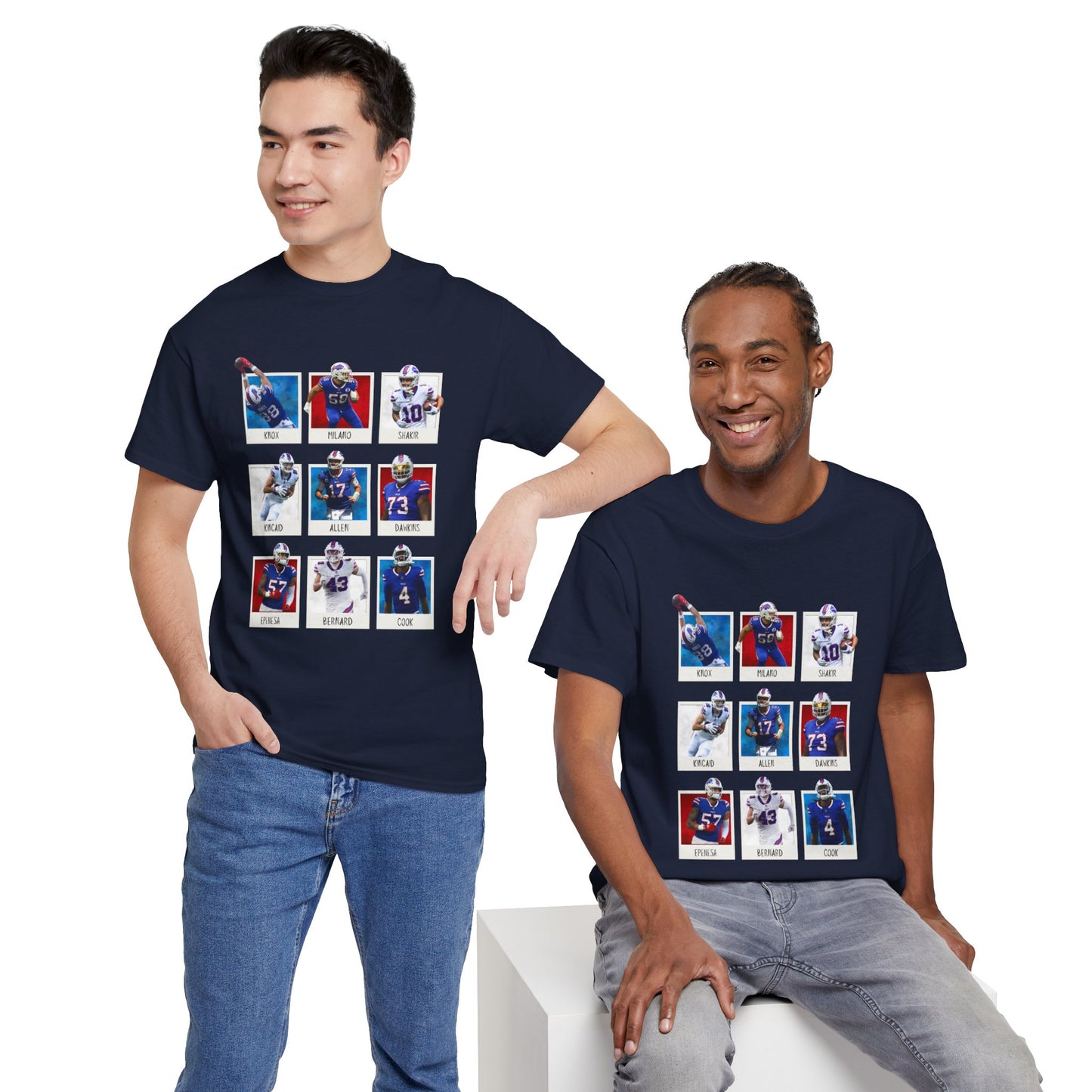 Vintage Sports Player Collage Unisex Cotton Tee
