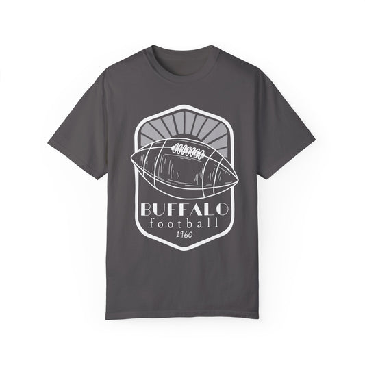 "Vintage" Buffalo Football Graphic Logo Unisex Garment-Dyed T-shirt