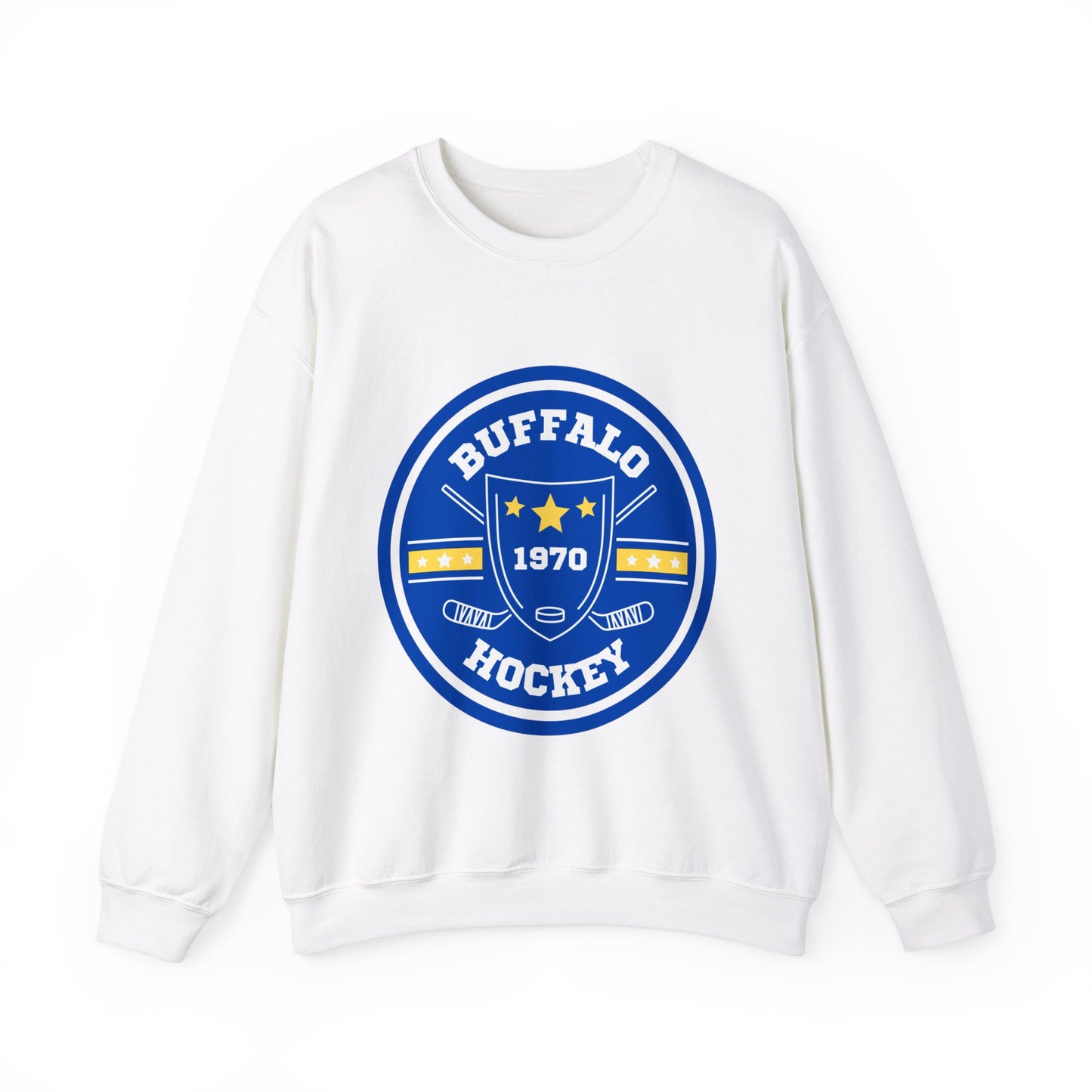 Buffalo Hockey Unisex Heavy Blend Crewneck Sweatshirt