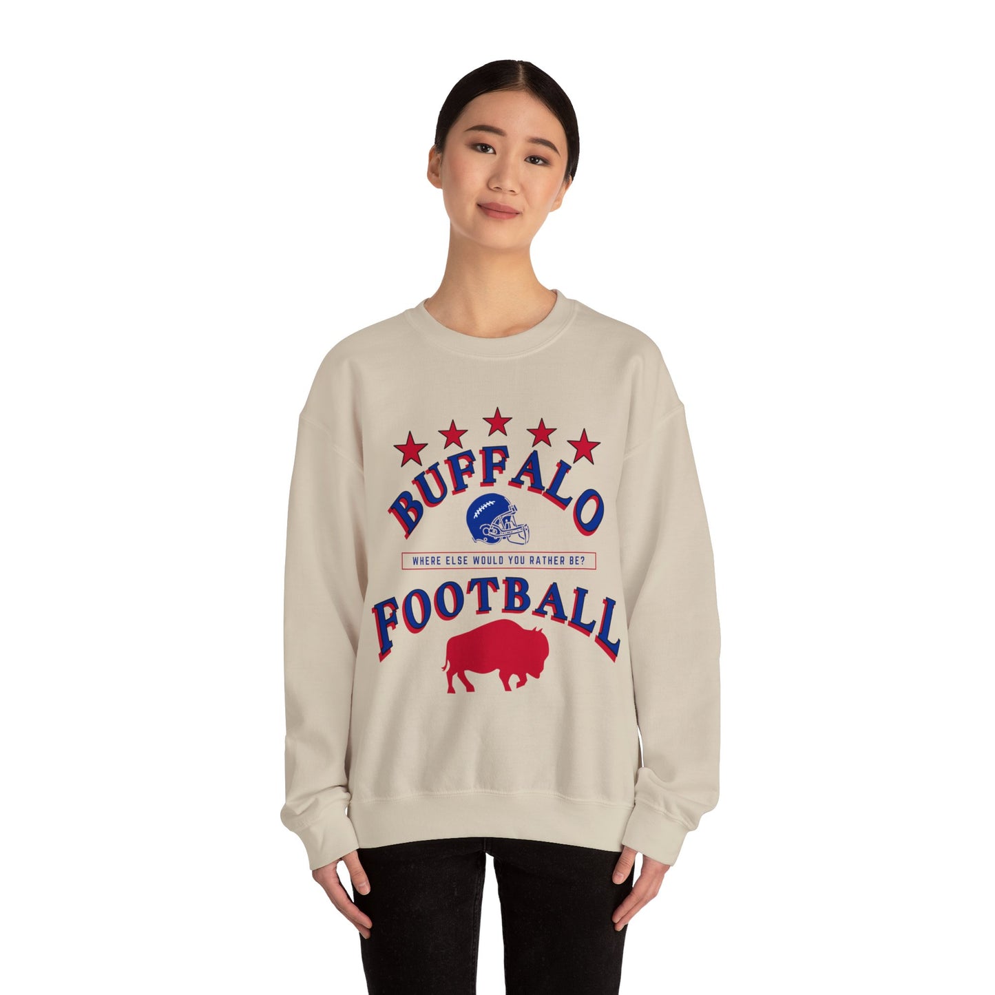 Buffalo Football Heavy Blend™ Crewneck Sweatshirt