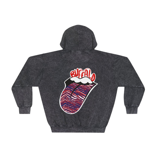 Tongue Buffalo Unisex Mineral Wash Hoodie