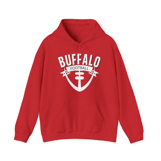 Buffalo Football Unisex Heavy Blend™ Hooded Sweatshirt