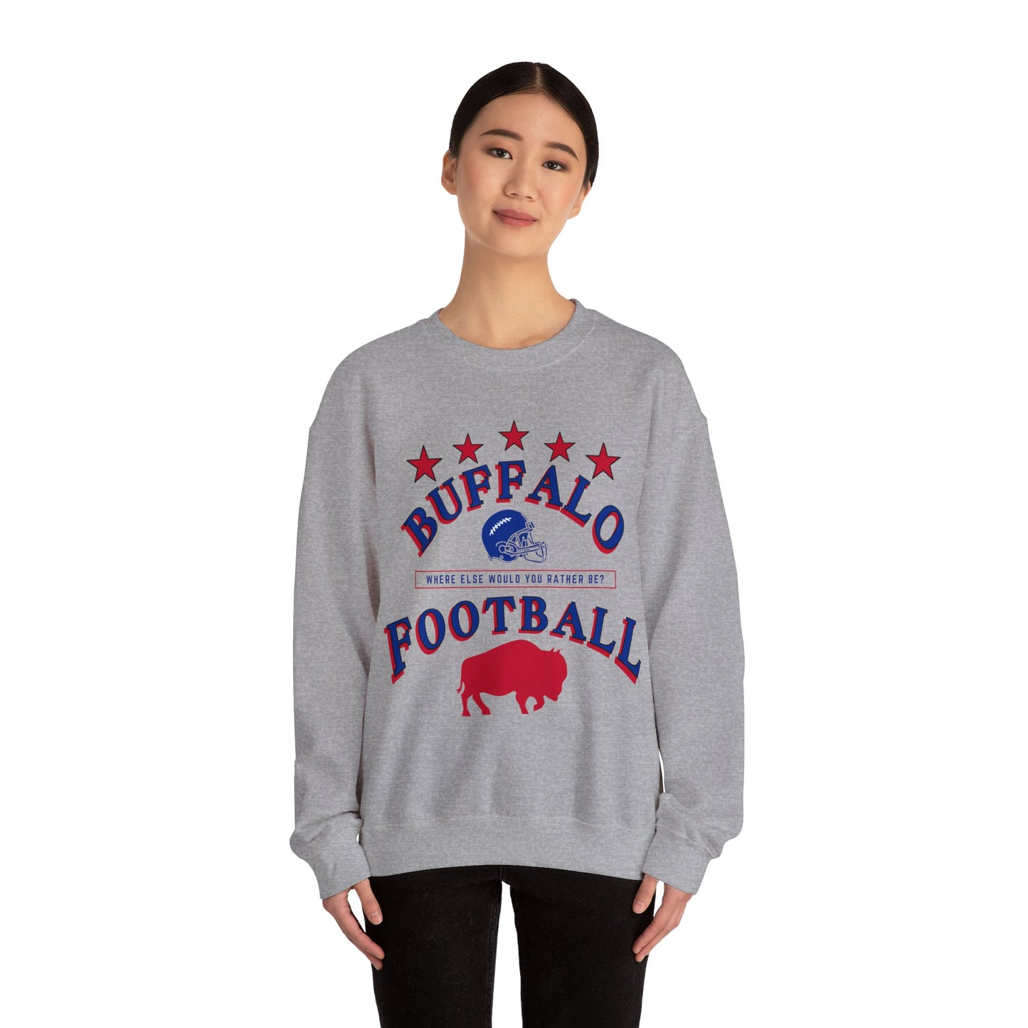 Buffalo Football Heavy Blend™ Crewneck Sweatshirt
