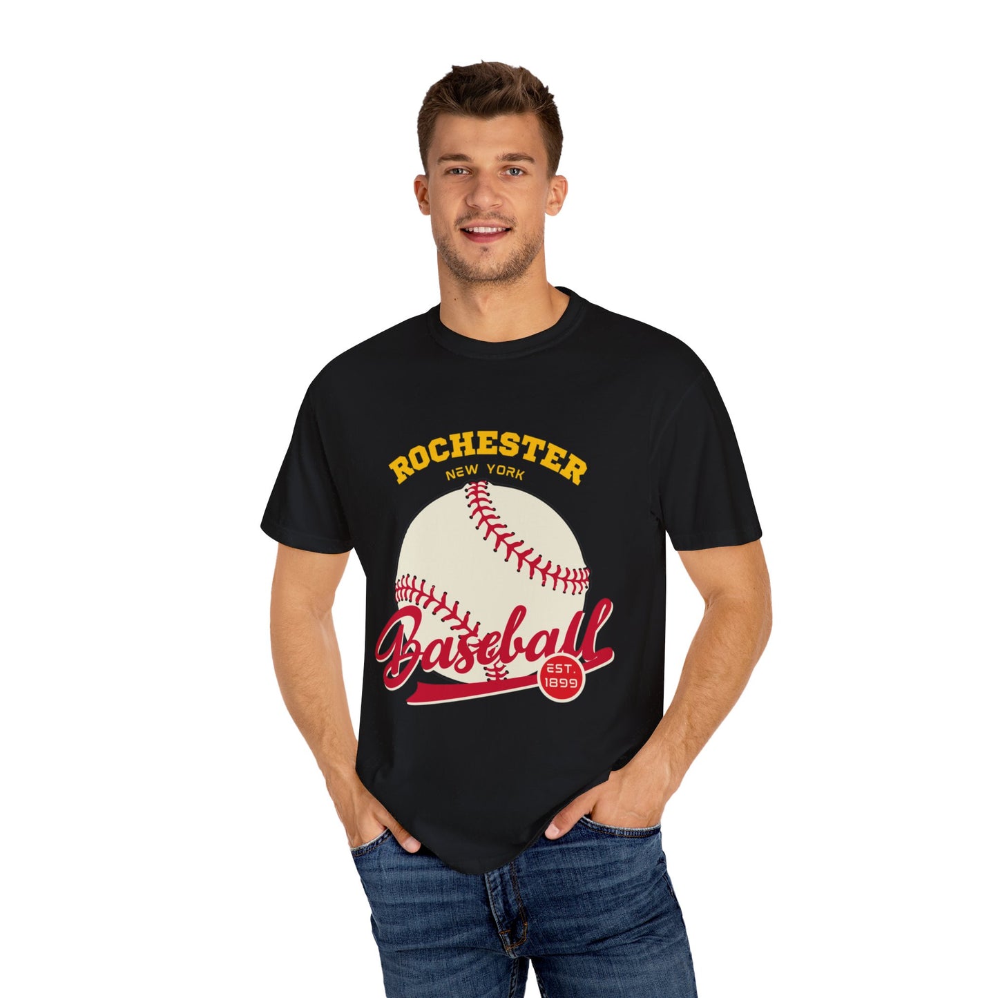 Rochester Baseball Unisex Garment-Dyed T-shirt
