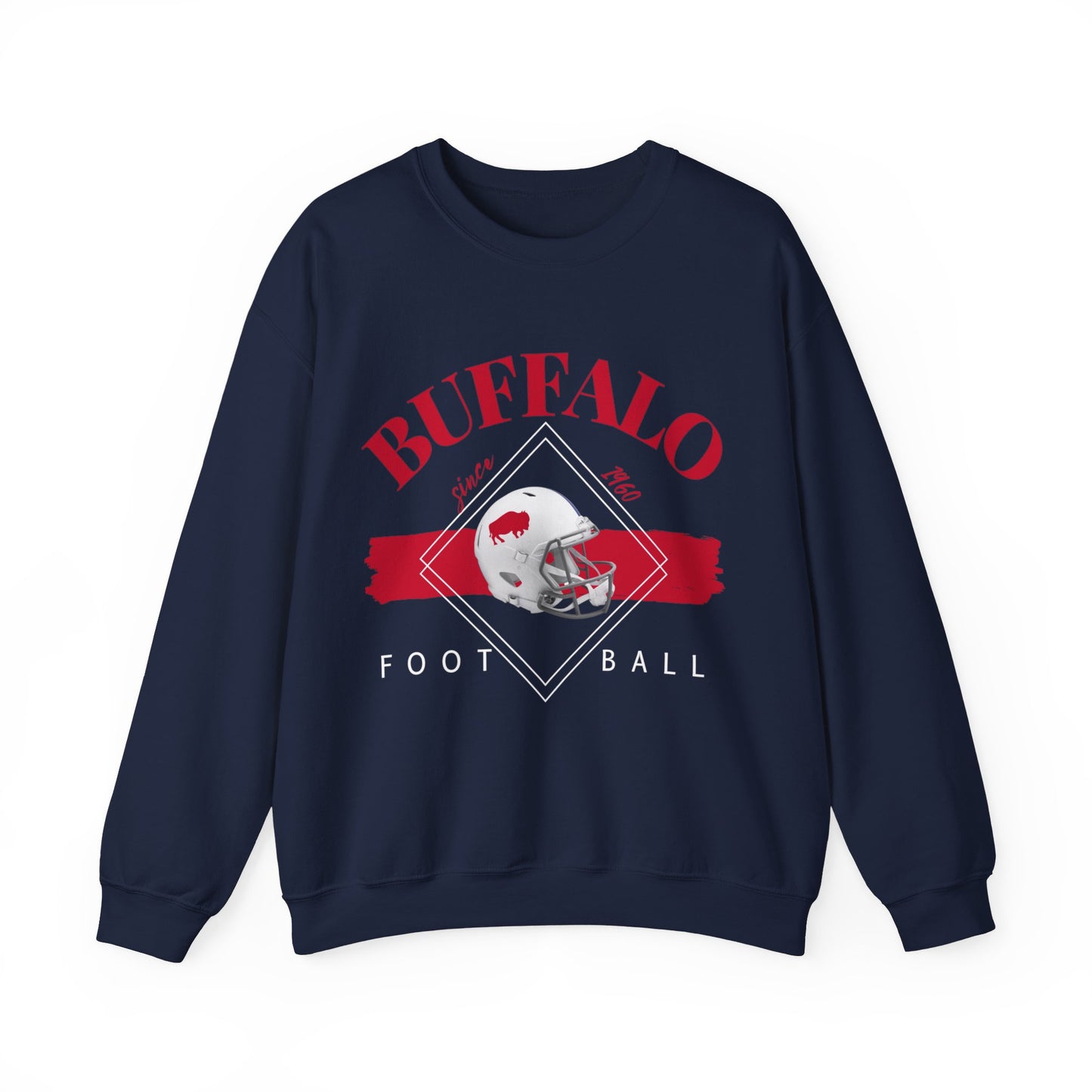 Logo Buffalo Football Unisex Heavy Blend Crewneck Sweatshirt
