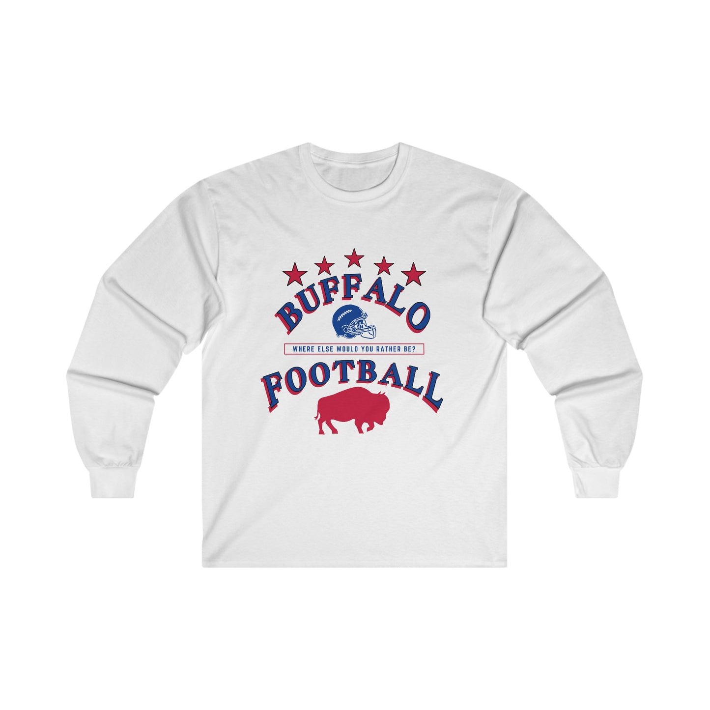 Logo Buffalo Ultra Cotton Long Sleeve Tee