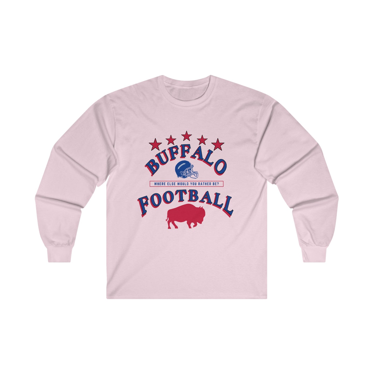 Logo Buffalo Ultra Cotton Long Sleeve Tee