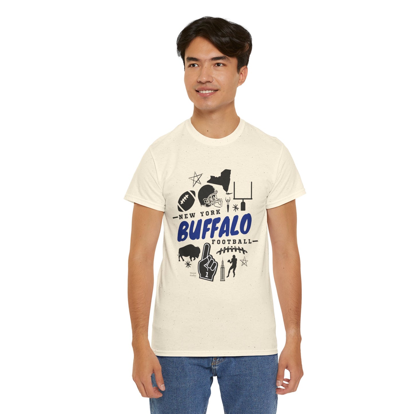 New York Buffalo Football Unisex Heavy Cotton Tee