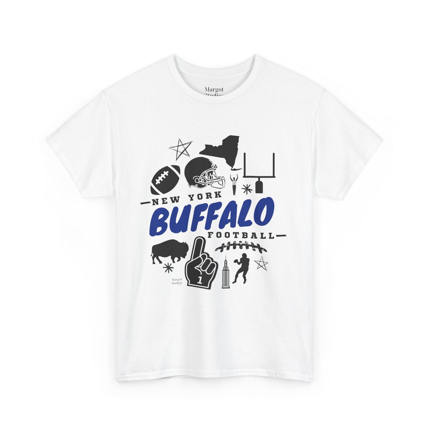 New York Buffalo Football Unisex Heavy Cotton Tee