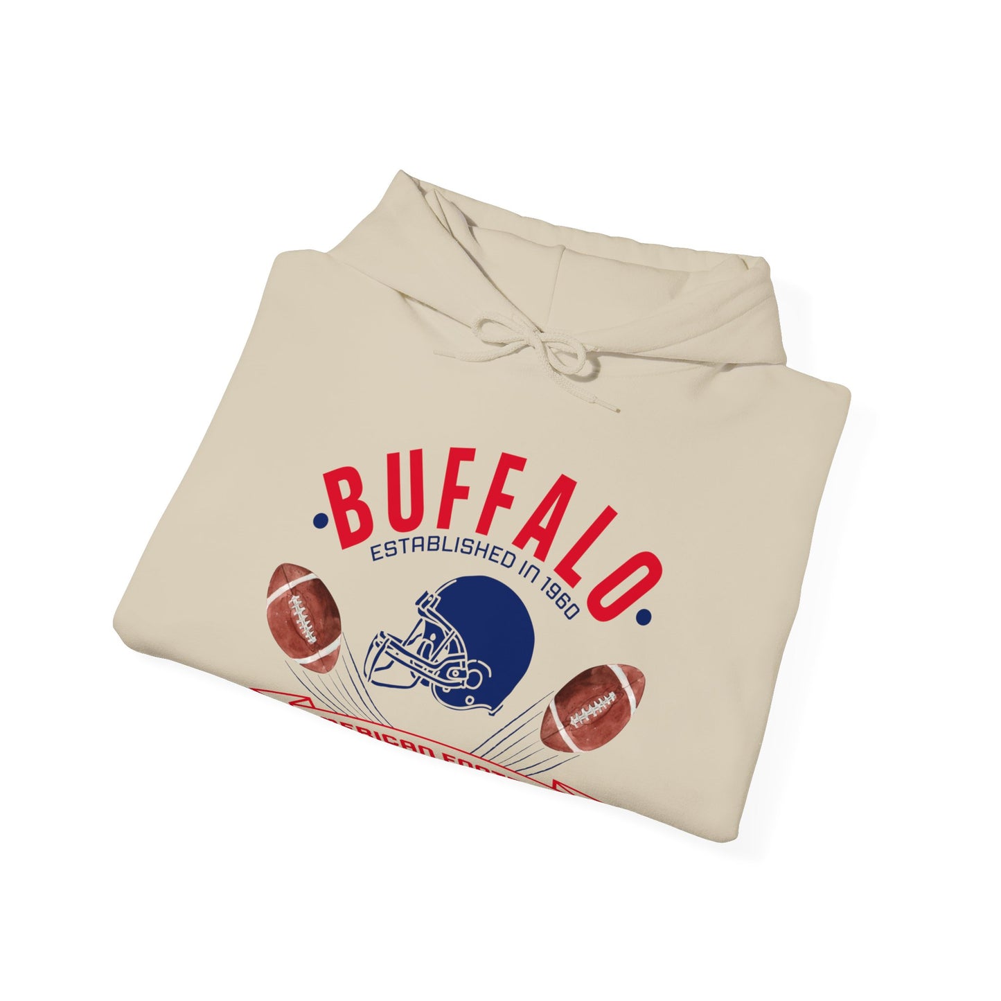 Old School Buffalo Football Unisex Heavy Blend™ Hooded Sweatshirt