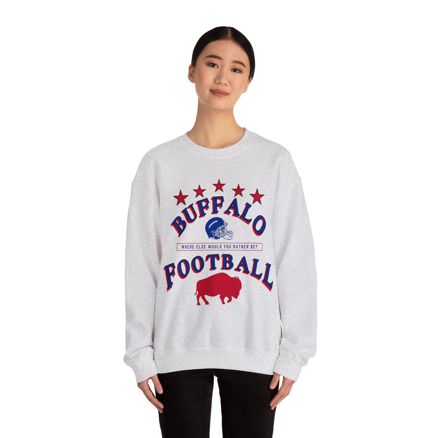 Buffalo Football Heavy Blend™ Crewneck Sweatshirt