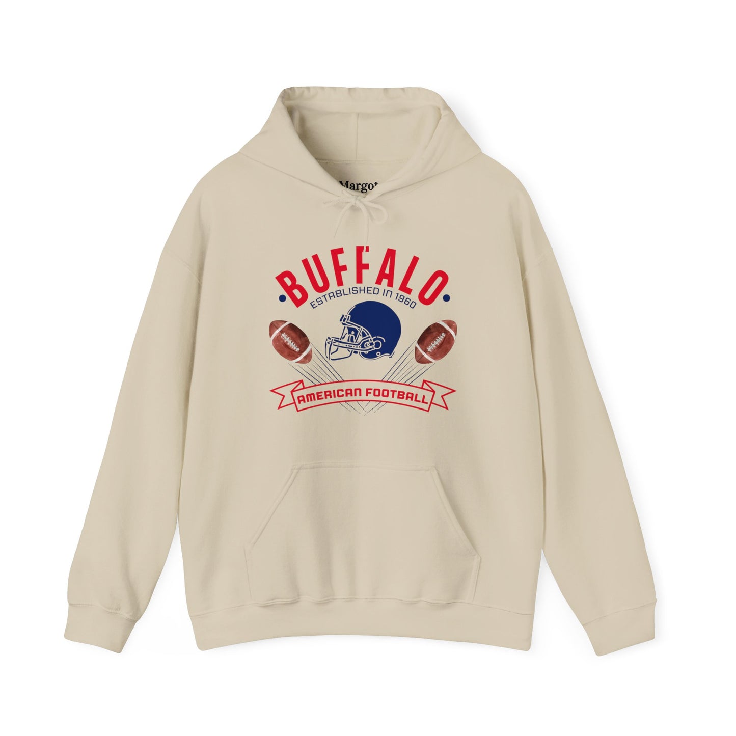 Old School Buffalo Football Unisex Heavy Blend™ Hooded Sweatshirt