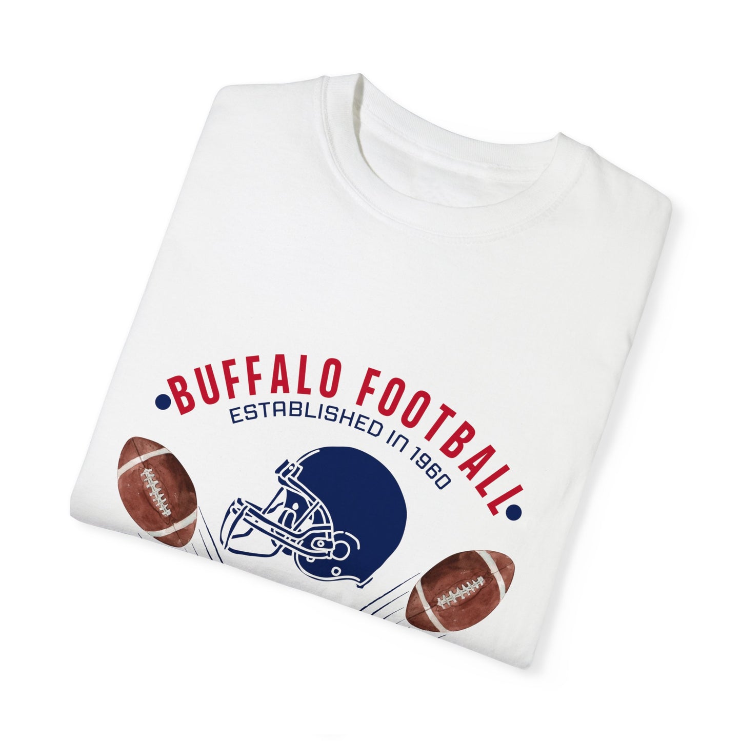 Old School Football Logo Unisex Garment-Dyed T-shirt