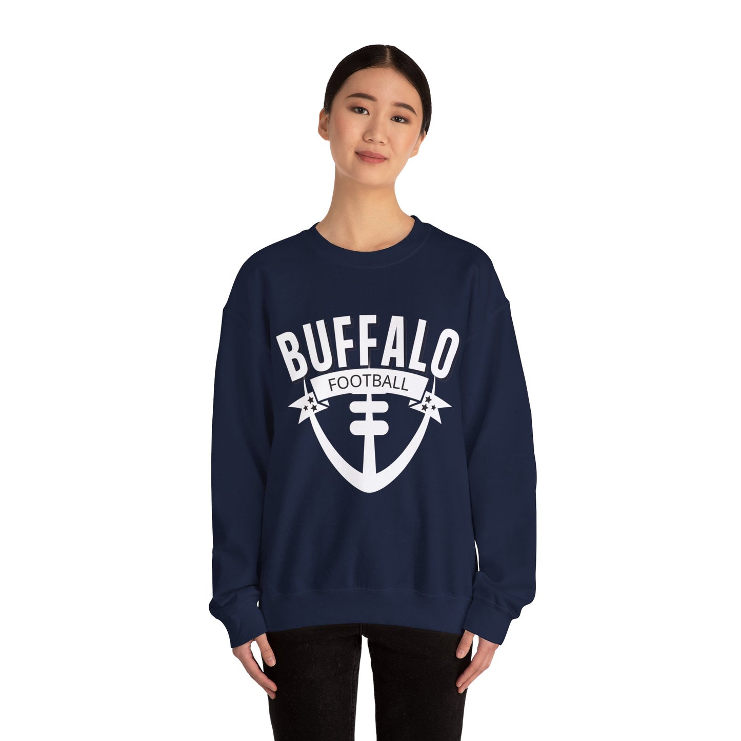 Buffalo Football Graphic Unisex Heavy Blend Crewneck Sweatshirt