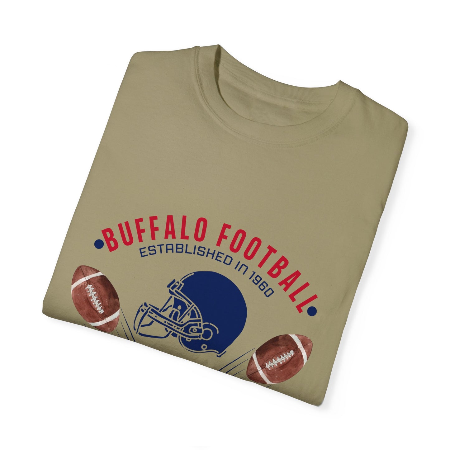 Old School Football Logo Unisex Garment-Dyed T-shirt