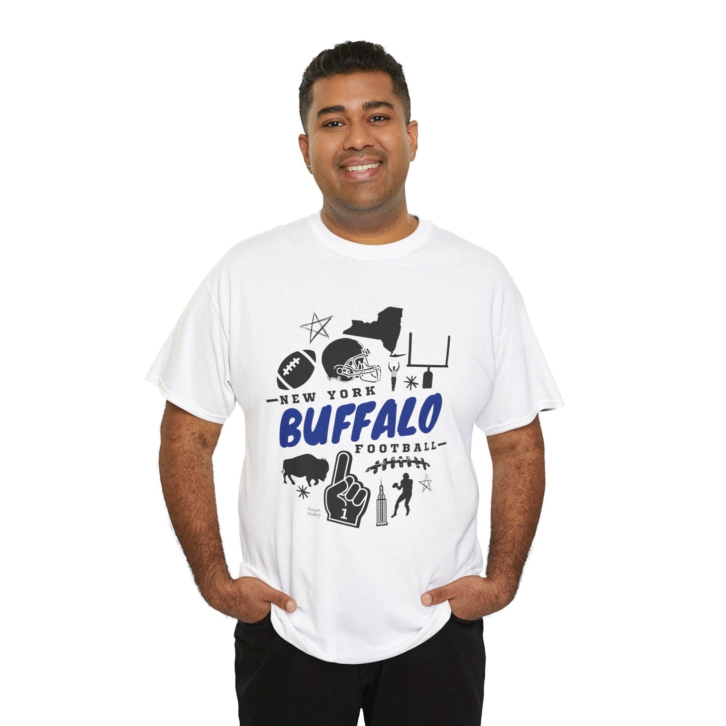 New York Buffalo Football Unisex Heavy Cotton Tee
