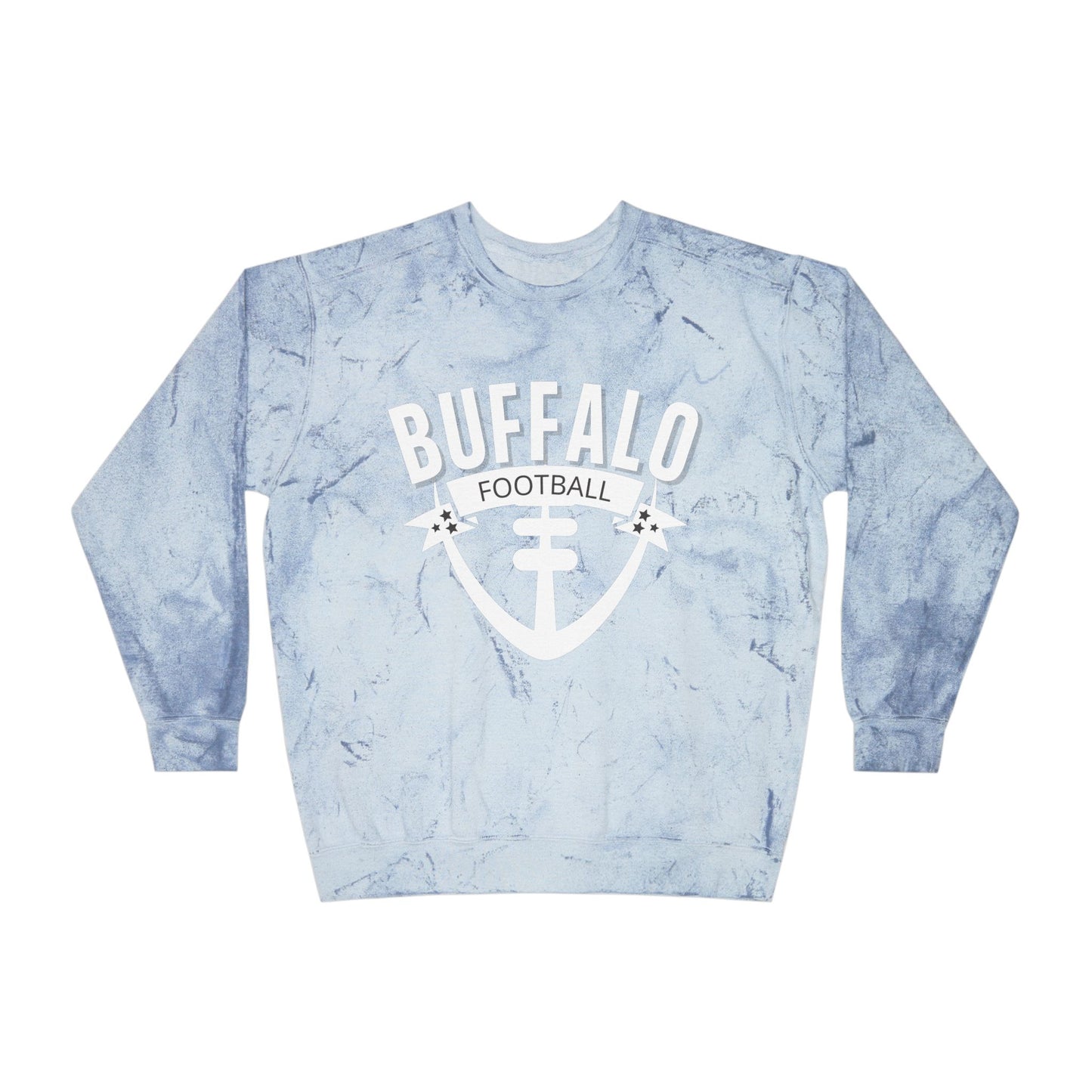 Buffalo Football Unisex Color Blast Crewneck Sweatshirt