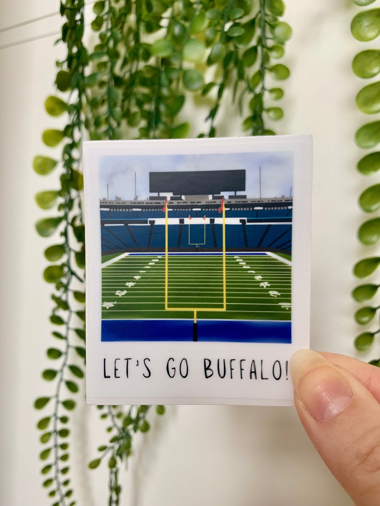 Let's Go Buffalo Polaroid Sticker