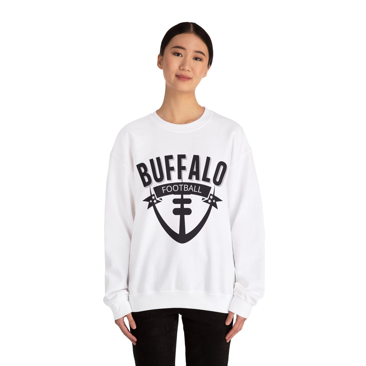 Buffalo Football Graphic Unisex Heavy Blend Crewneck Sweatshirt