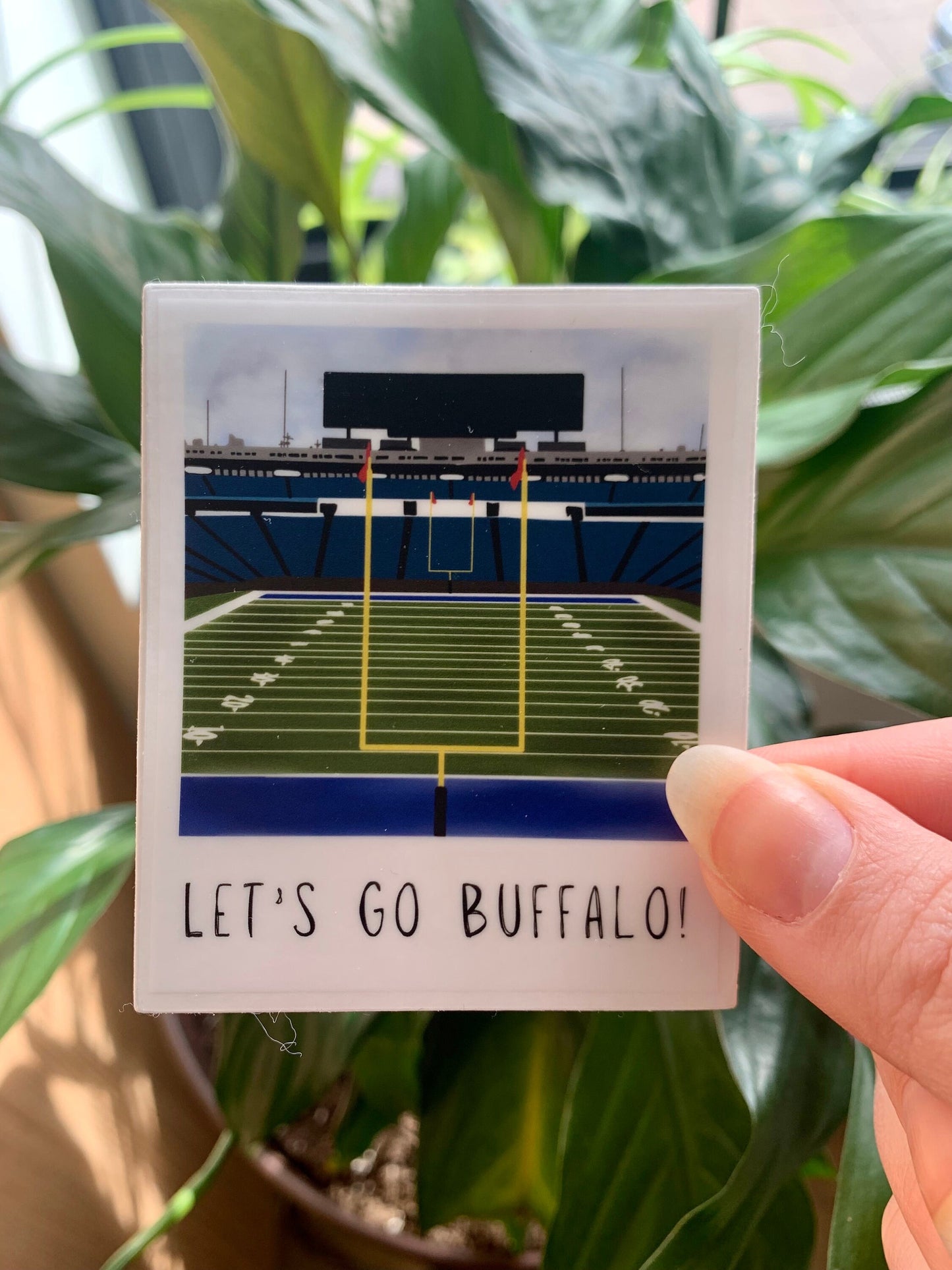 Let's Go Buffalo Polaroid Sticker
