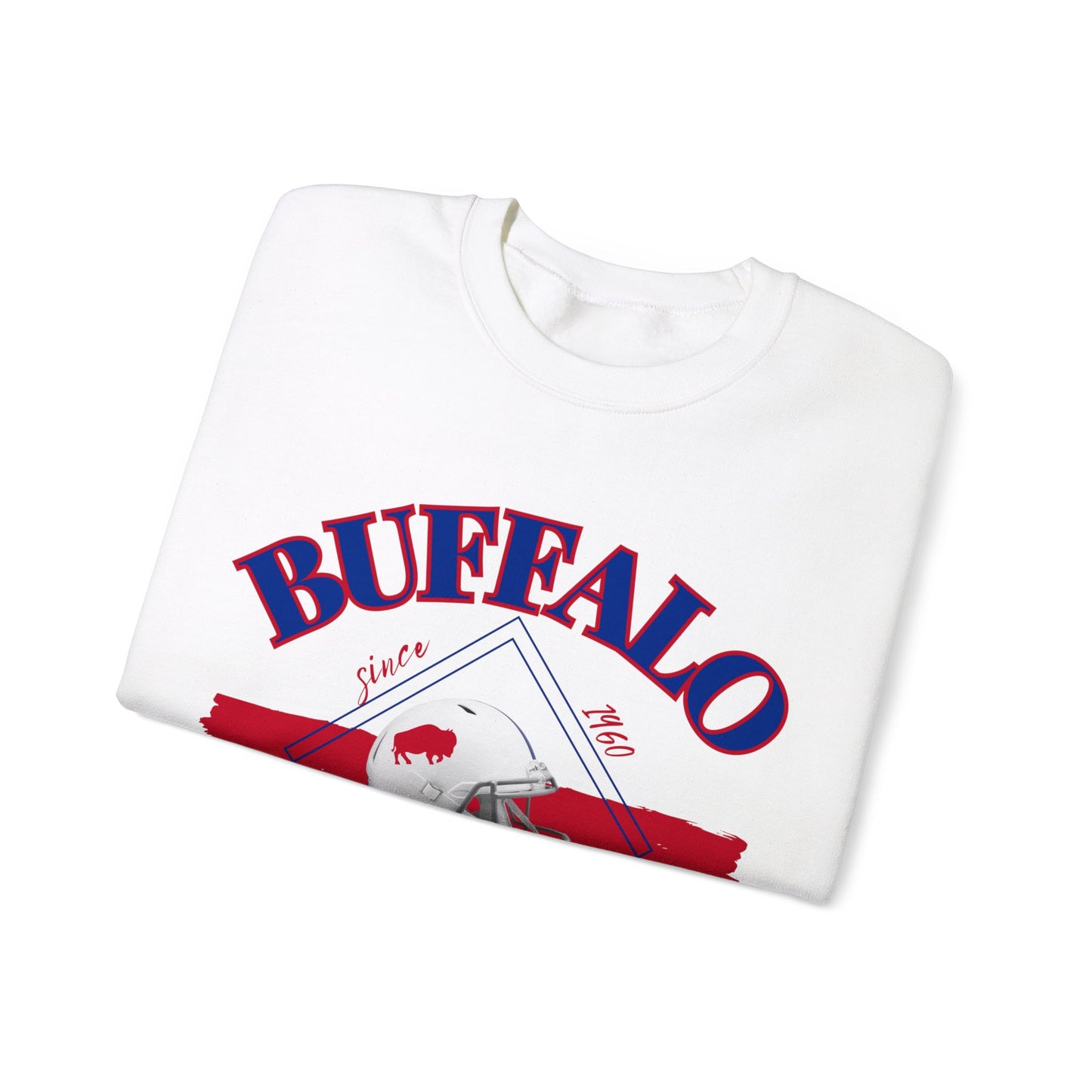 Logo Buffalo Football Unisex Heavy Blend Crewneck Sweatshirt