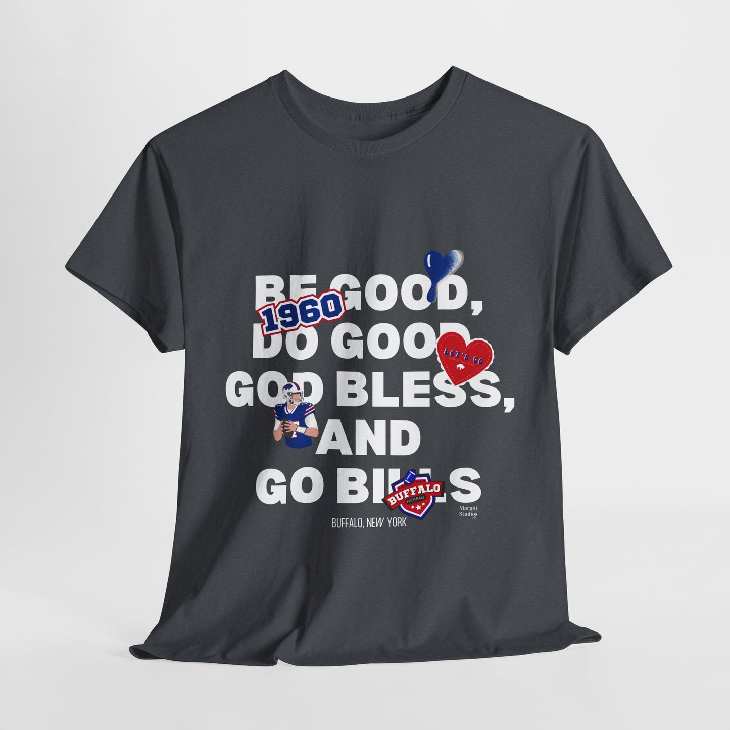 'Be Good, Do Good, God Bless "Patchwork Like" ' Unisex Heavy Cotton Tee