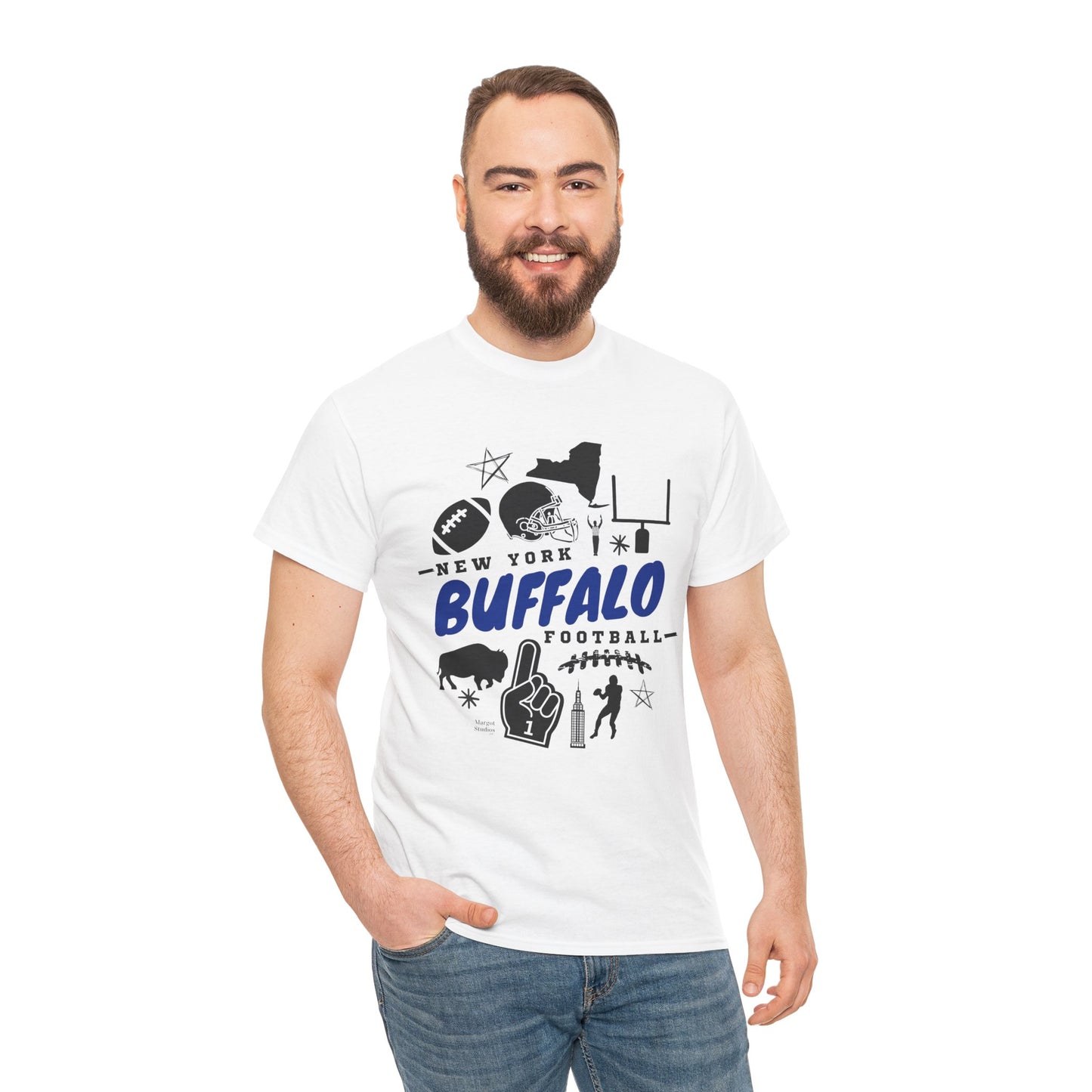 New York Buffalo Football Unisex Heavy Cotton Tee