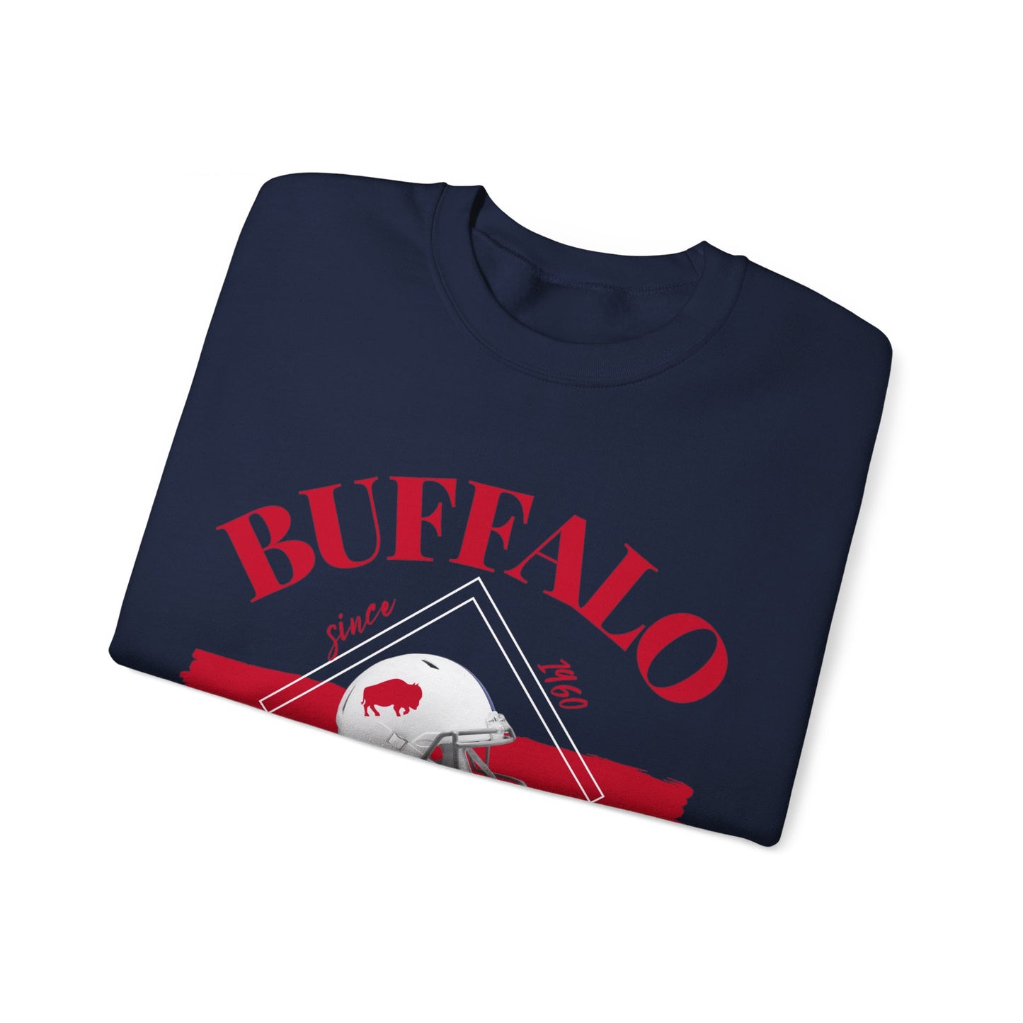 Logo Buffalo Football Unisex Heavy Blend Crewneck Sweatshirt