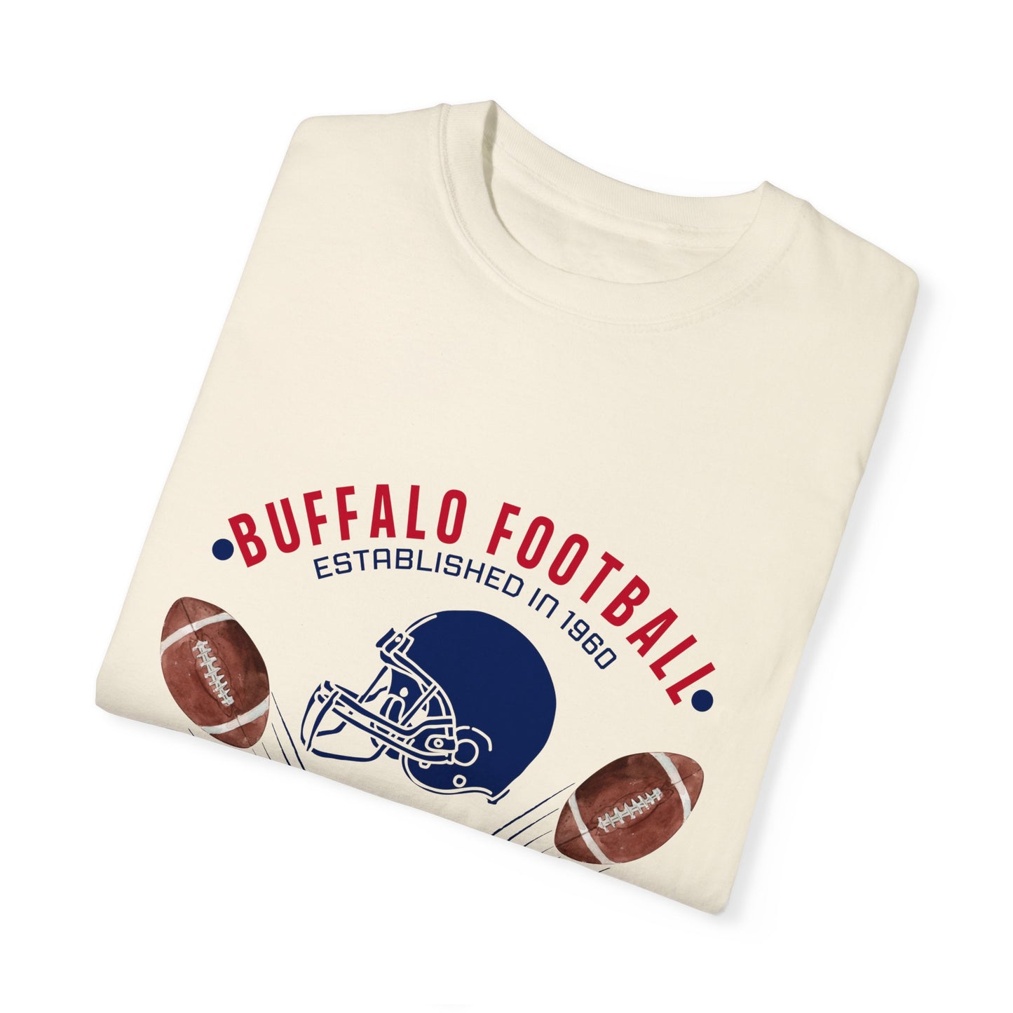 Old School Football Logo Unisex Garment-Dyed T-shirt
