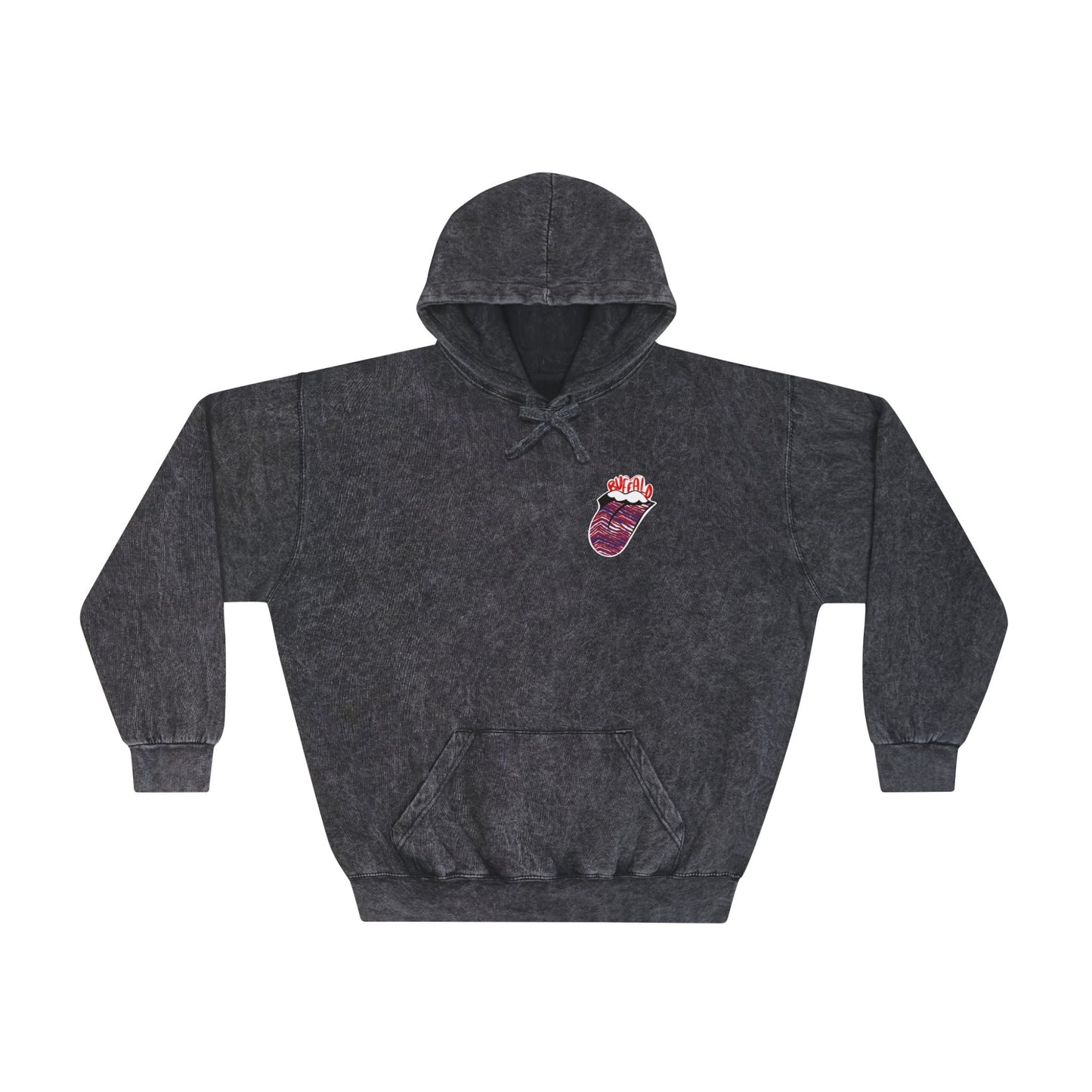 Tongue Buffalo Unisex Mineral Wash Hoodie