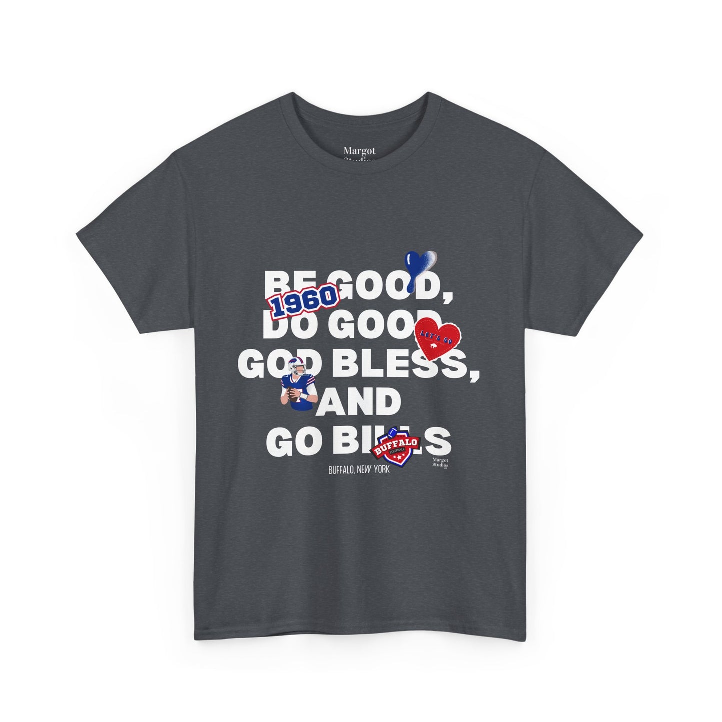 'Be Good, Do Good, God Bless "Patchwork Like" ' Unisex Heavy Cotton Tee