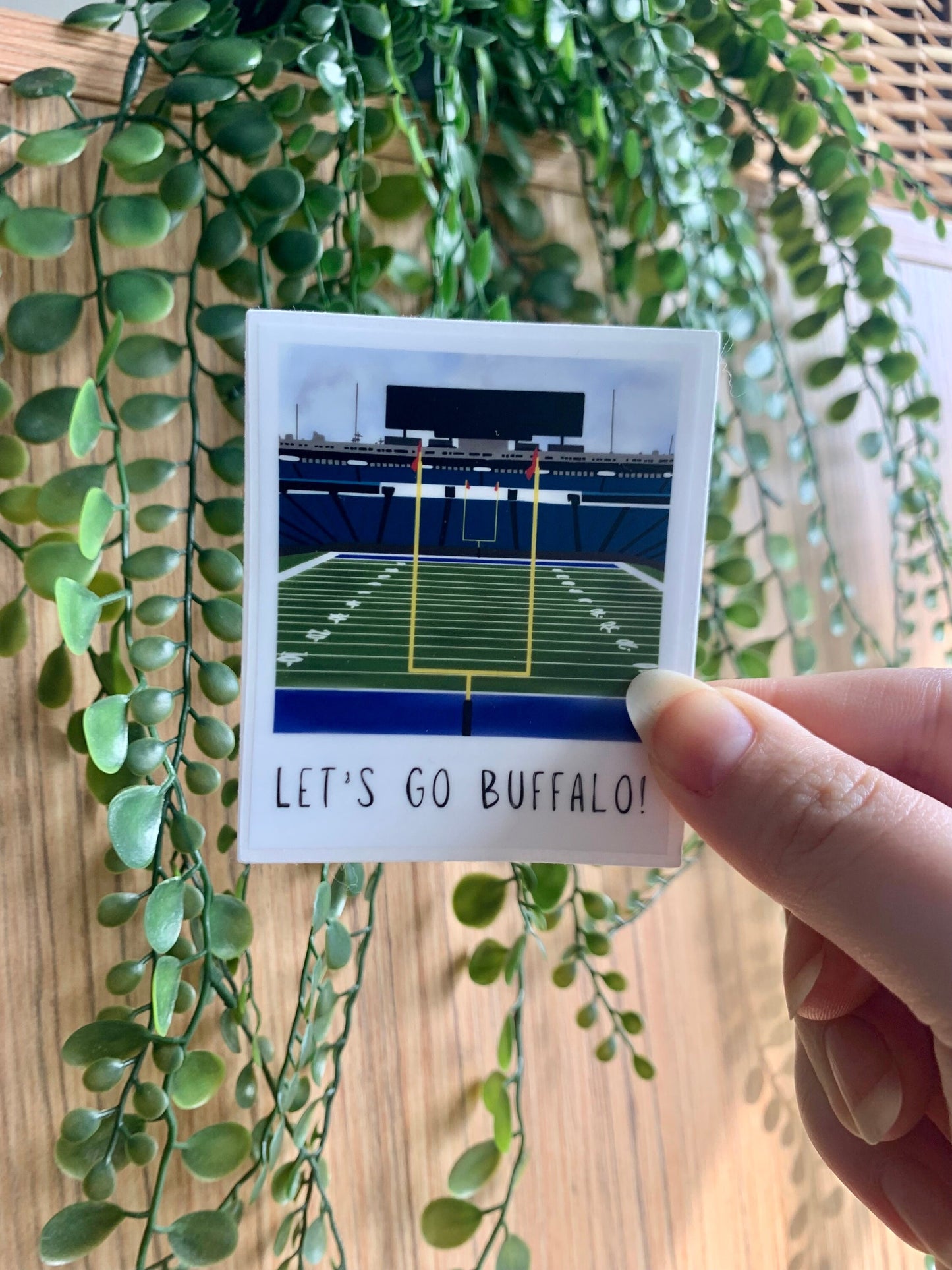 Let's Go Buffalo Polaroid Sticker