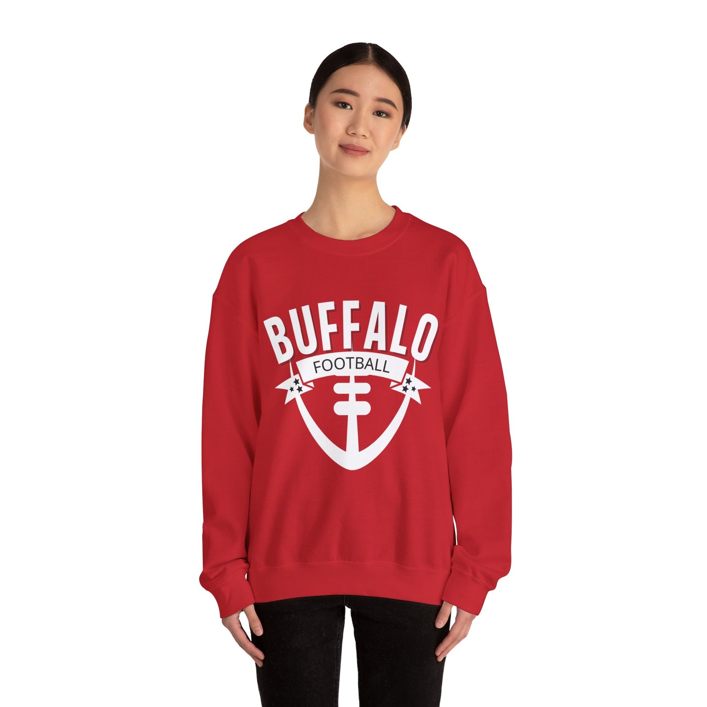 Buffalo Football Graphic Unisex Heavy Blend Crewneck Sweatshirt