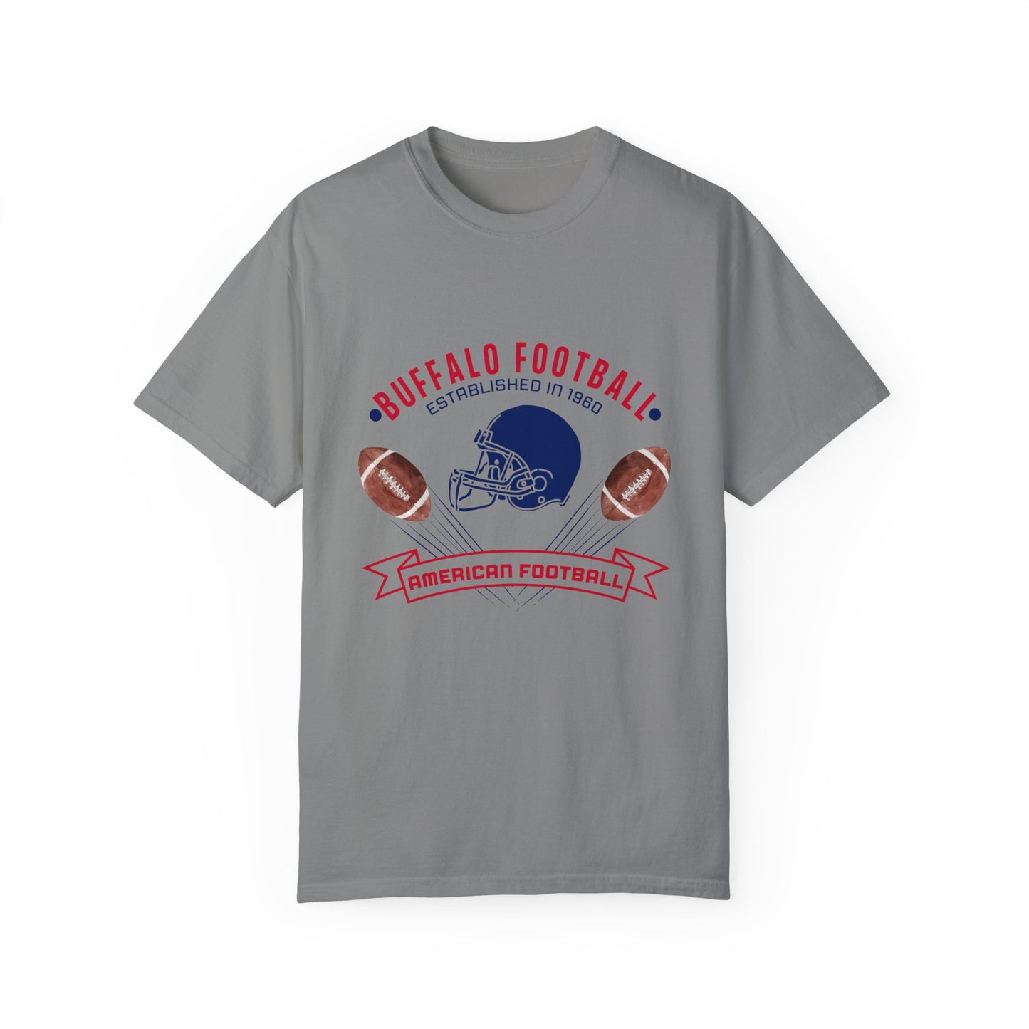 Old School Football Logo Unisex Garment-Dyed T-shirt