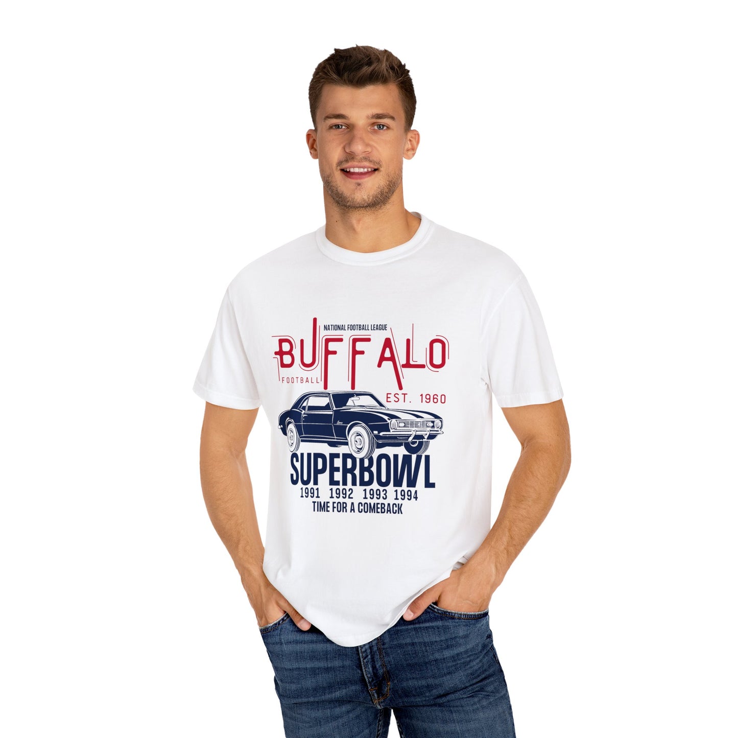 Vintage Buffalo Bills Unisex Garment-Dyed T-shirt